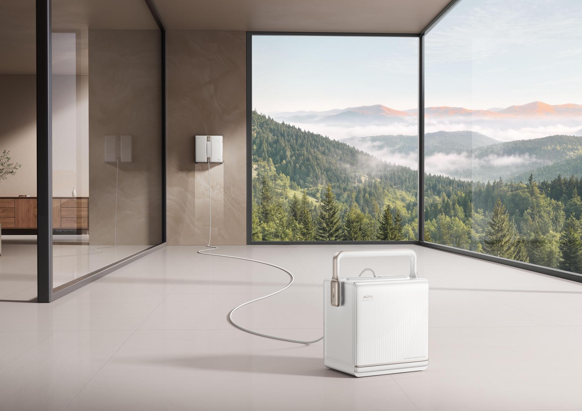 London Design Awards Winner - MOVA WINDOW CLEANING ROBOT - T1 STATION 