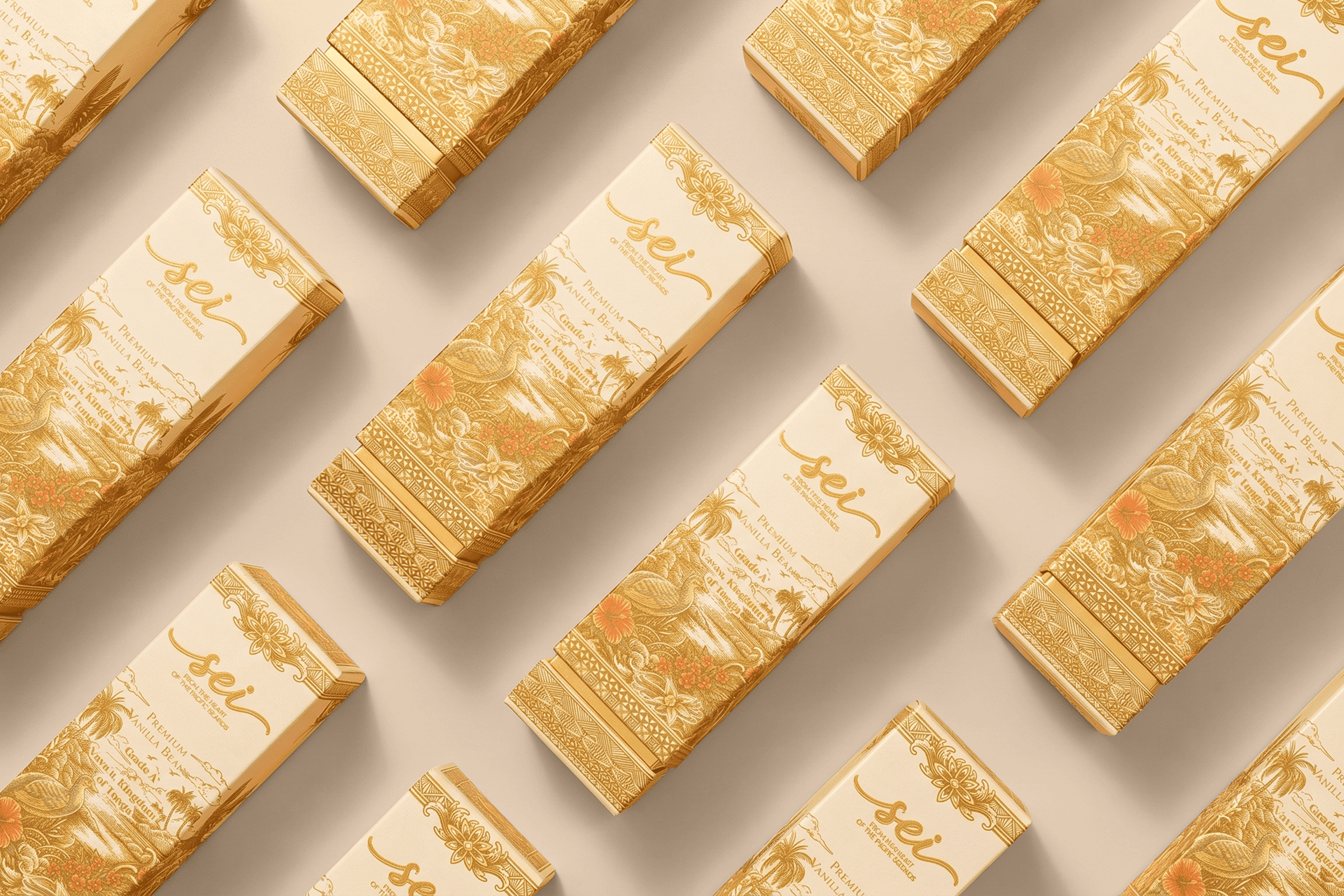 London Design Awards Winner - Sei Premium Vanilla Beans Grade A, Kingdom of Tonga
