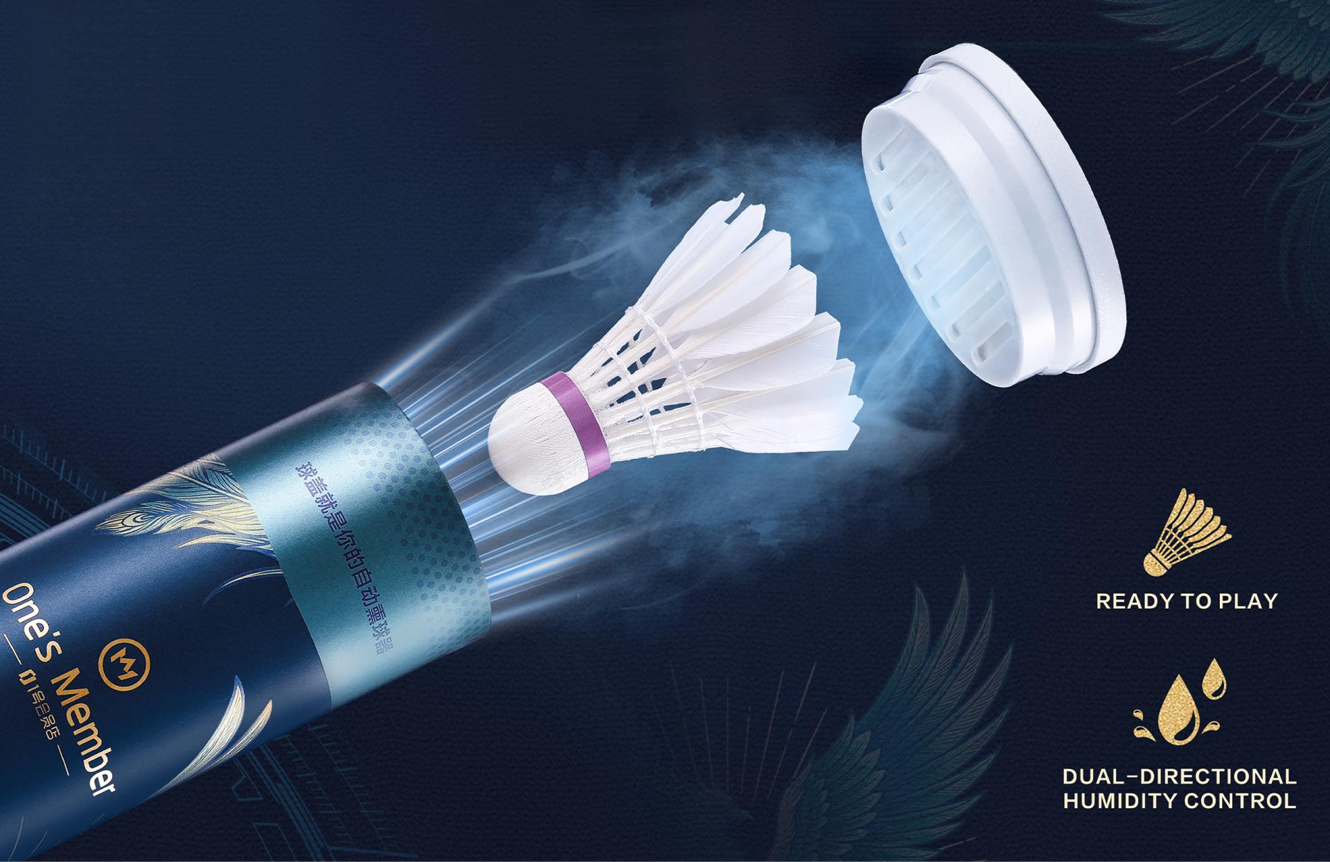 London Design Awards Winner - One's Member Flying Bird Steam-Free Shuttlecock
