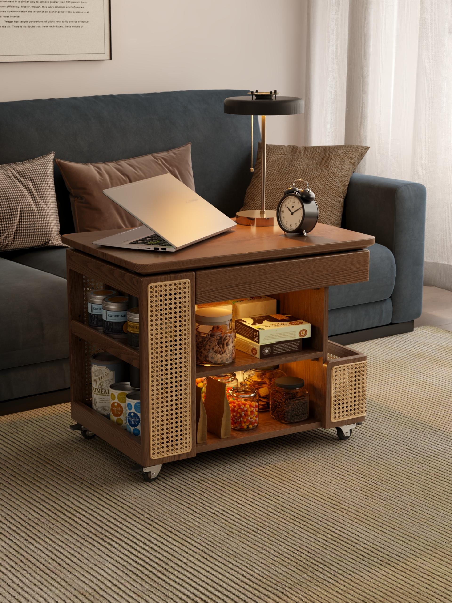 London Design Awards Winner - Solid Wood Retractable Side Table