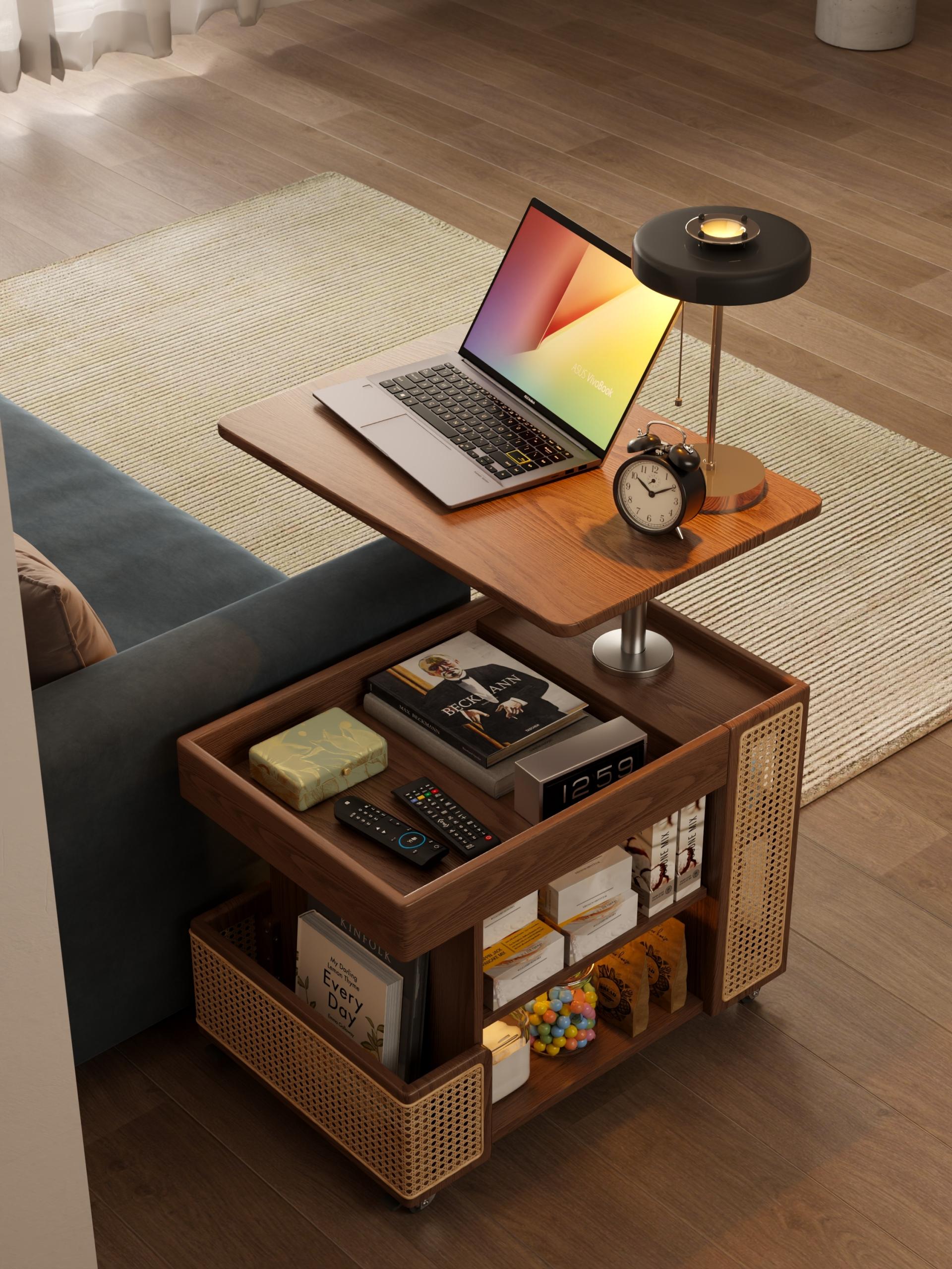 London Design Awards Winner - Solid Wood Retractable Side Table