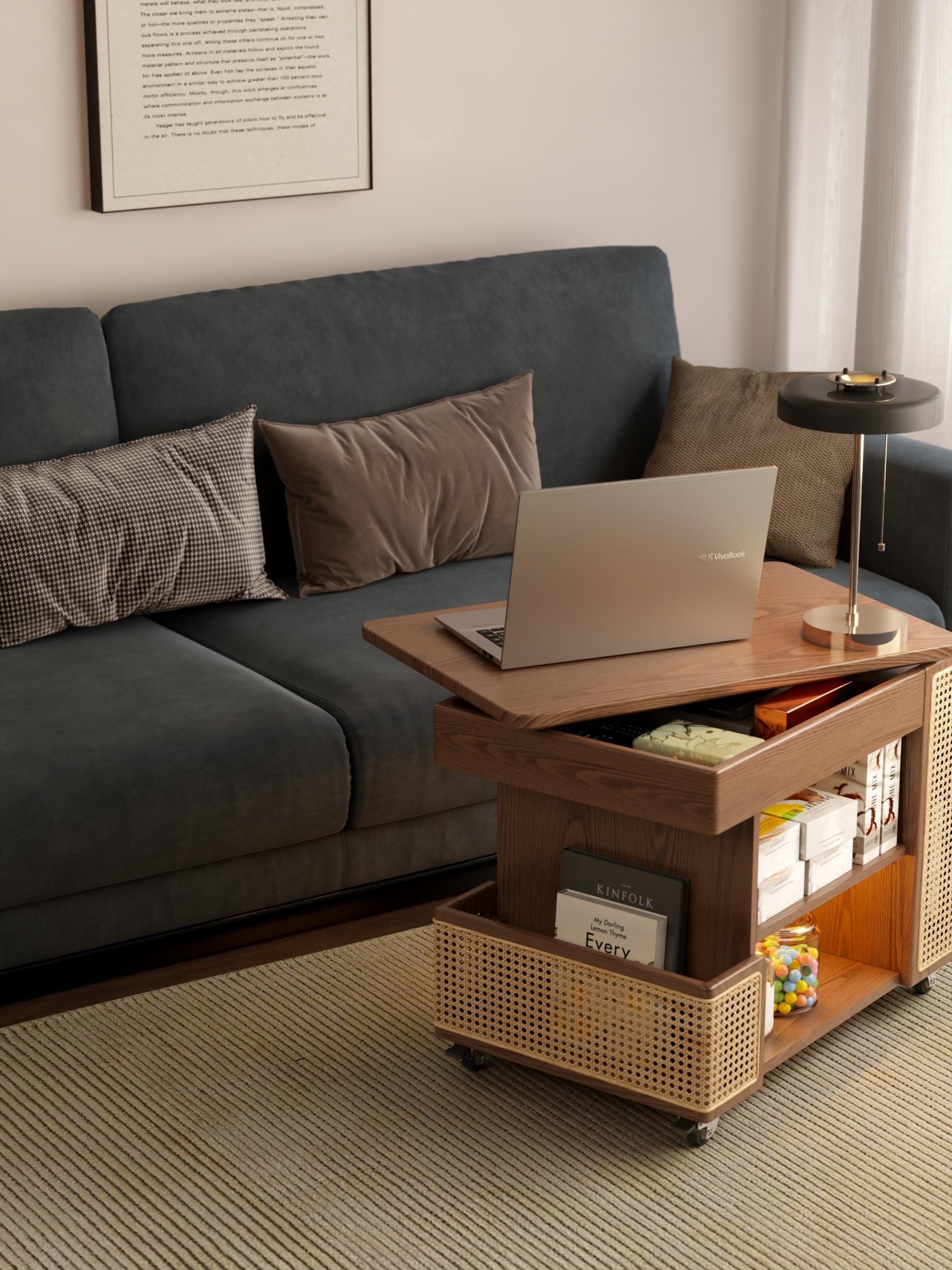 London Design Awards Winner - Solid Wood Retractable Side Table