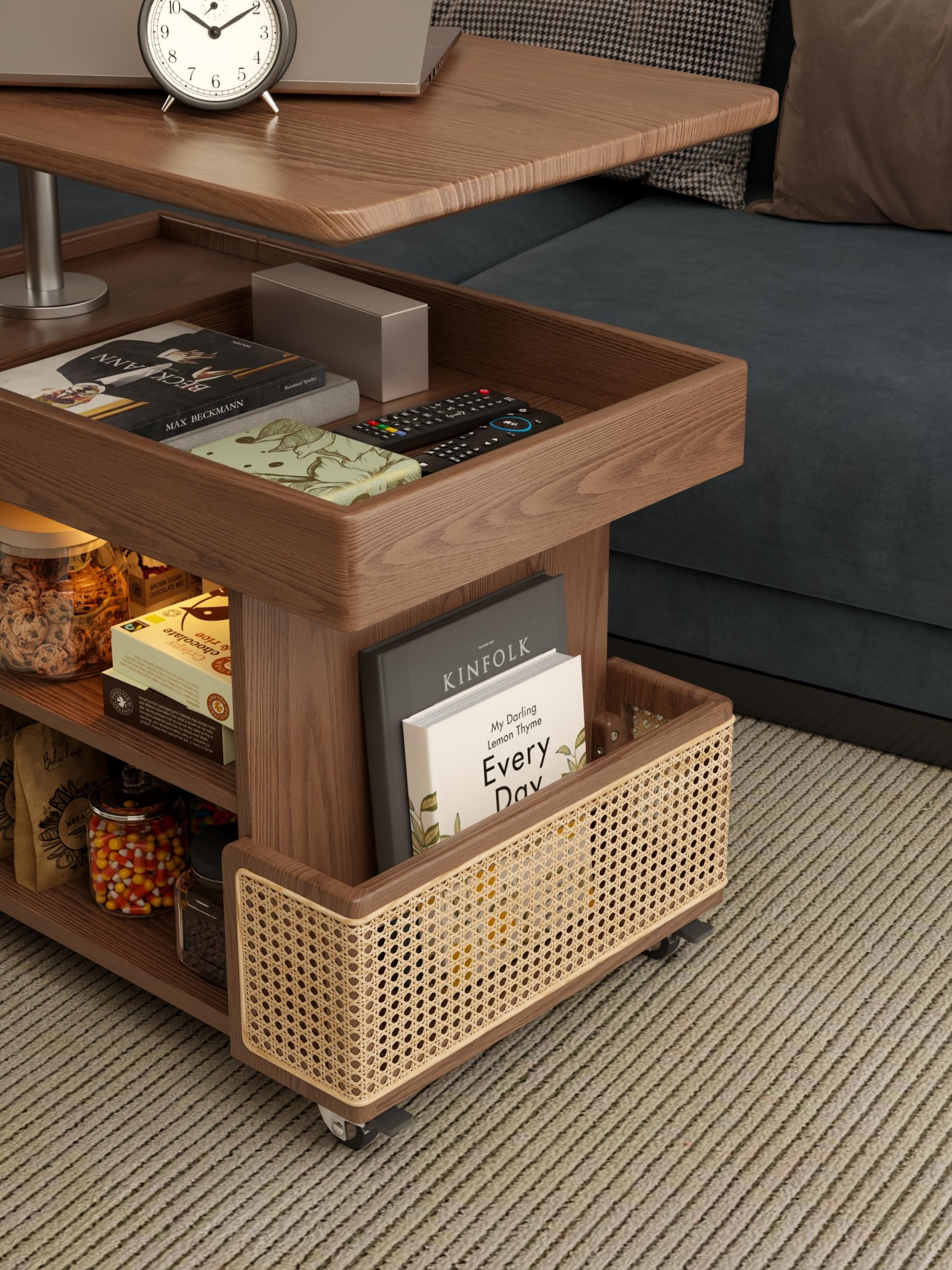 London Design Awards Winner - Solid Wood Retractable Side Table