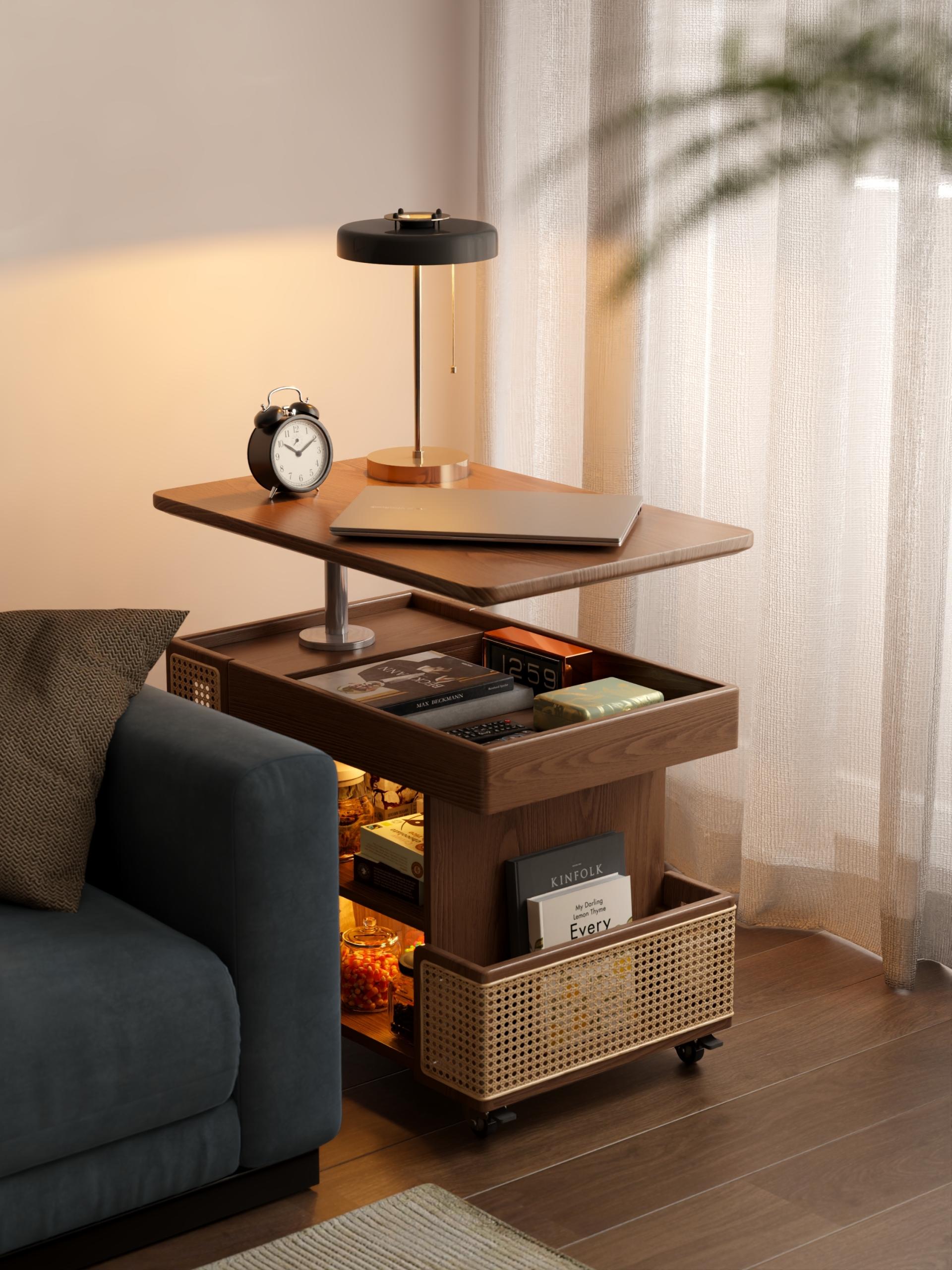 London Design Awards Winner - Solid Wood Retractable Side Table