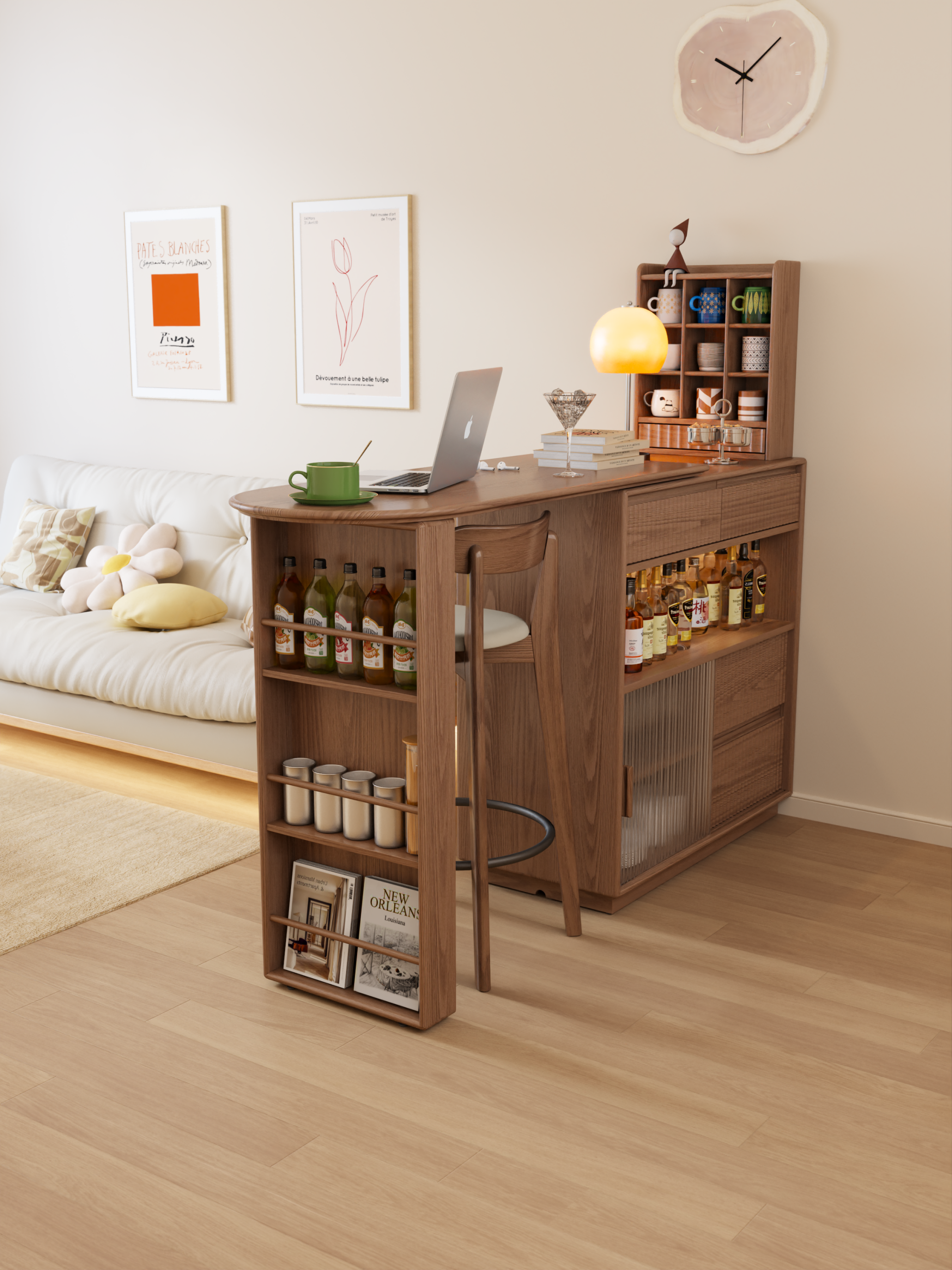 London Design Awards Winner - Solid Wood Bar Counter