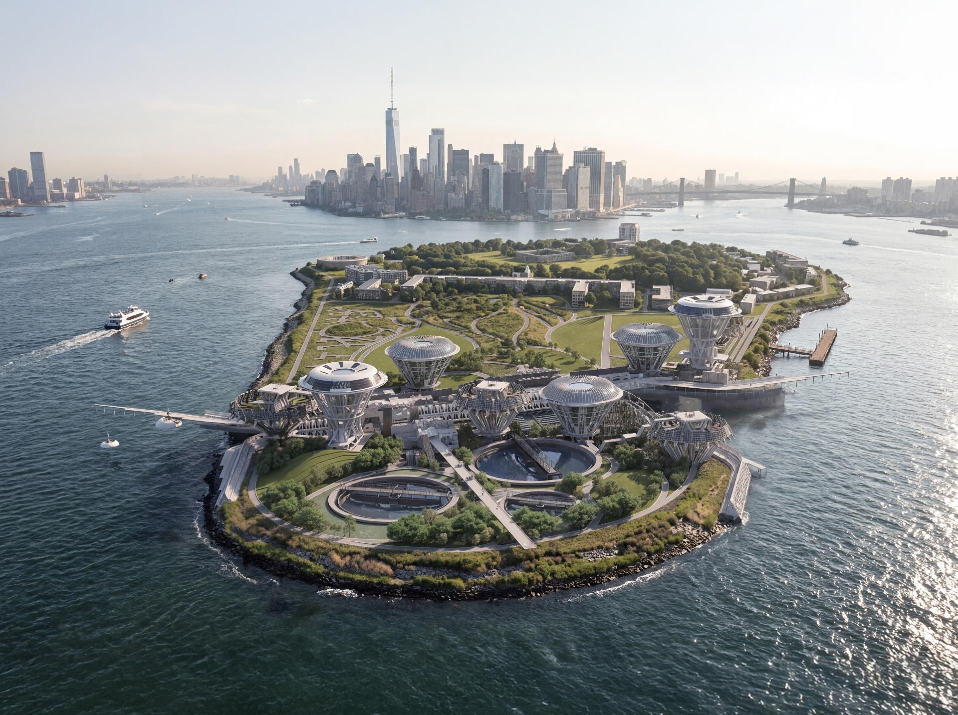 London Design Awards Winner - Governors Island Self-Sustaining Micro Ecological Island