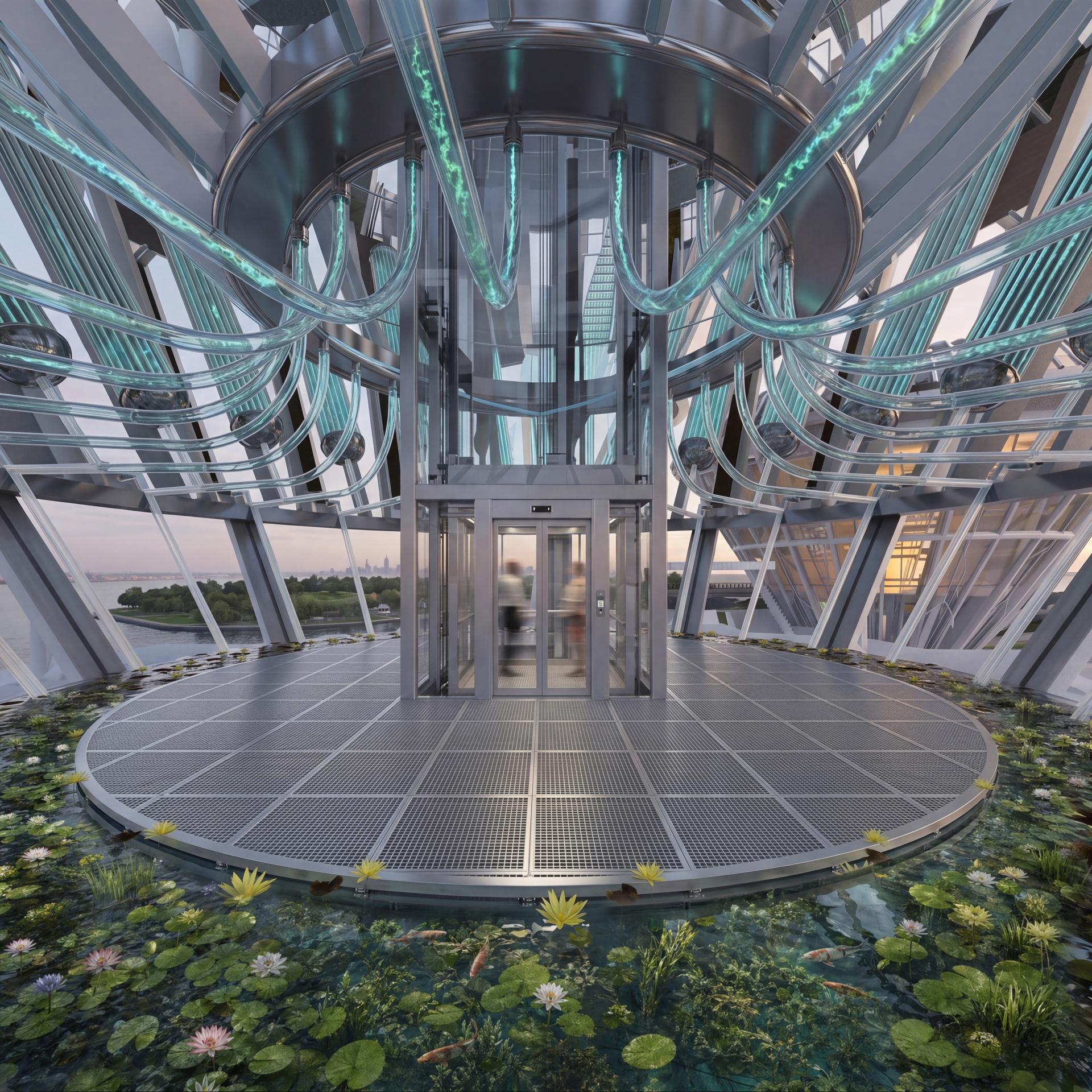London Design Awards Winner - Governors Island Self-Sustaining Micro Ecological Island