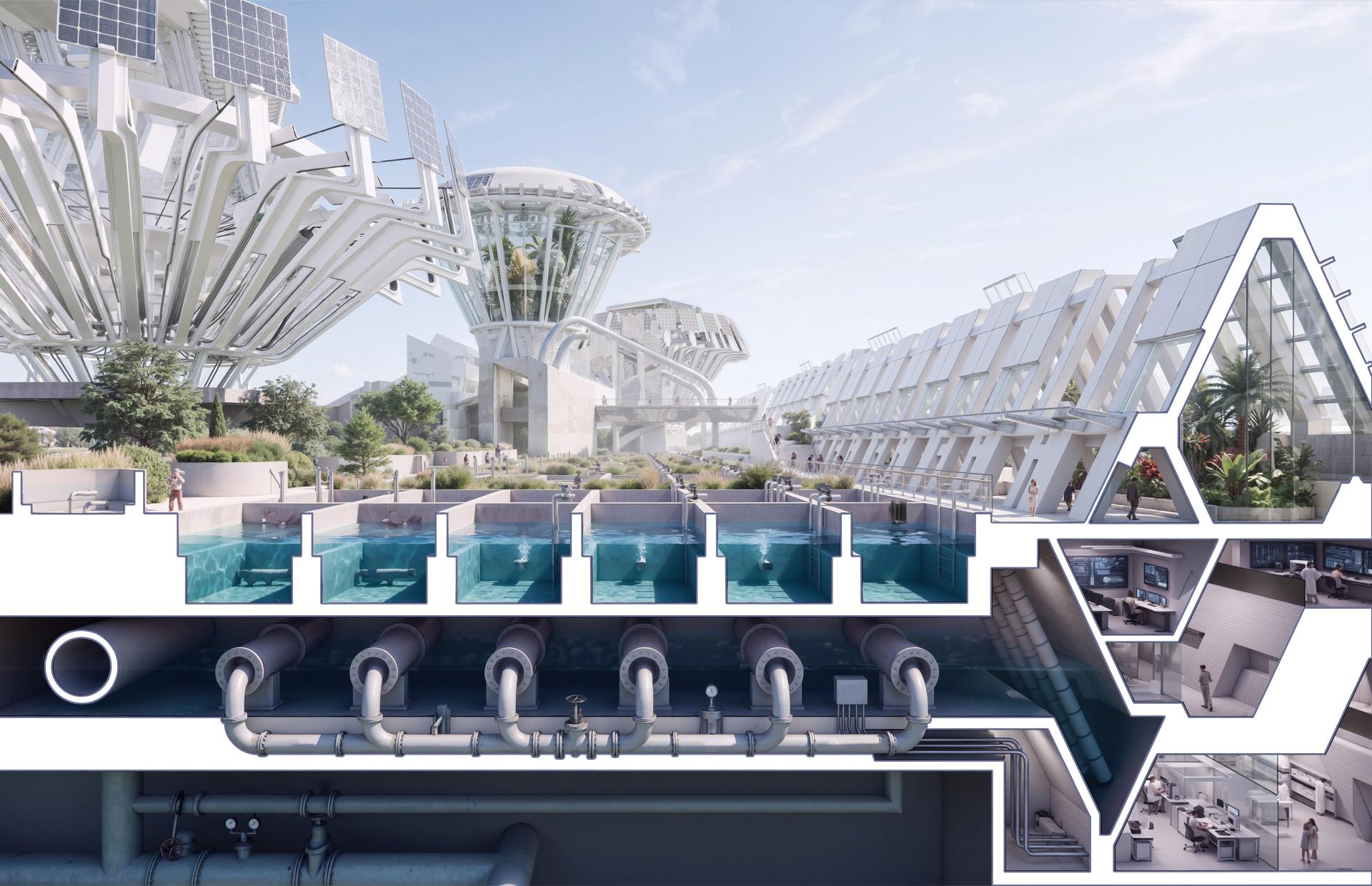 London Design Awards Winner - Governors Island Self-Sustaining Micro Ecological Island
