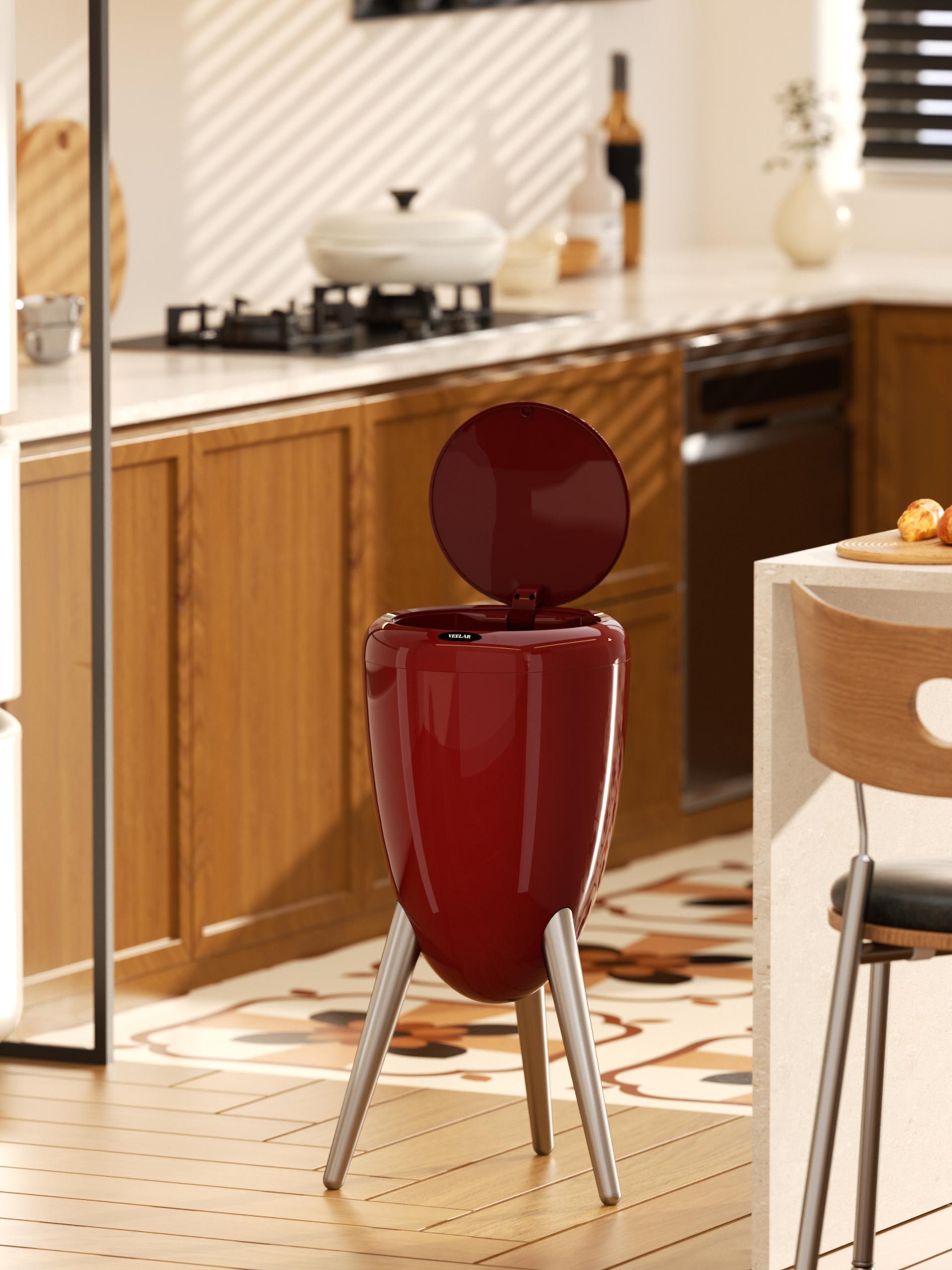 London Design Awards Winner - Tripod Strawberry Smart Sensor Trash Can