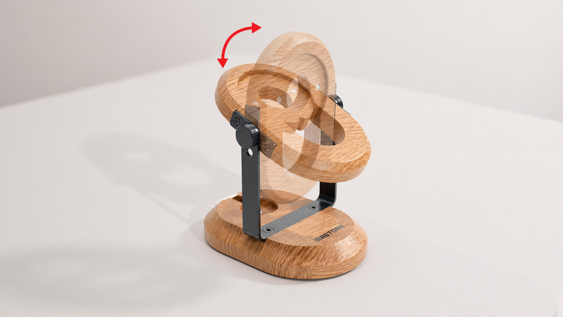 London Design Awards Winner - Magtora Wood Stand — Precision Motion, Timeless Craft