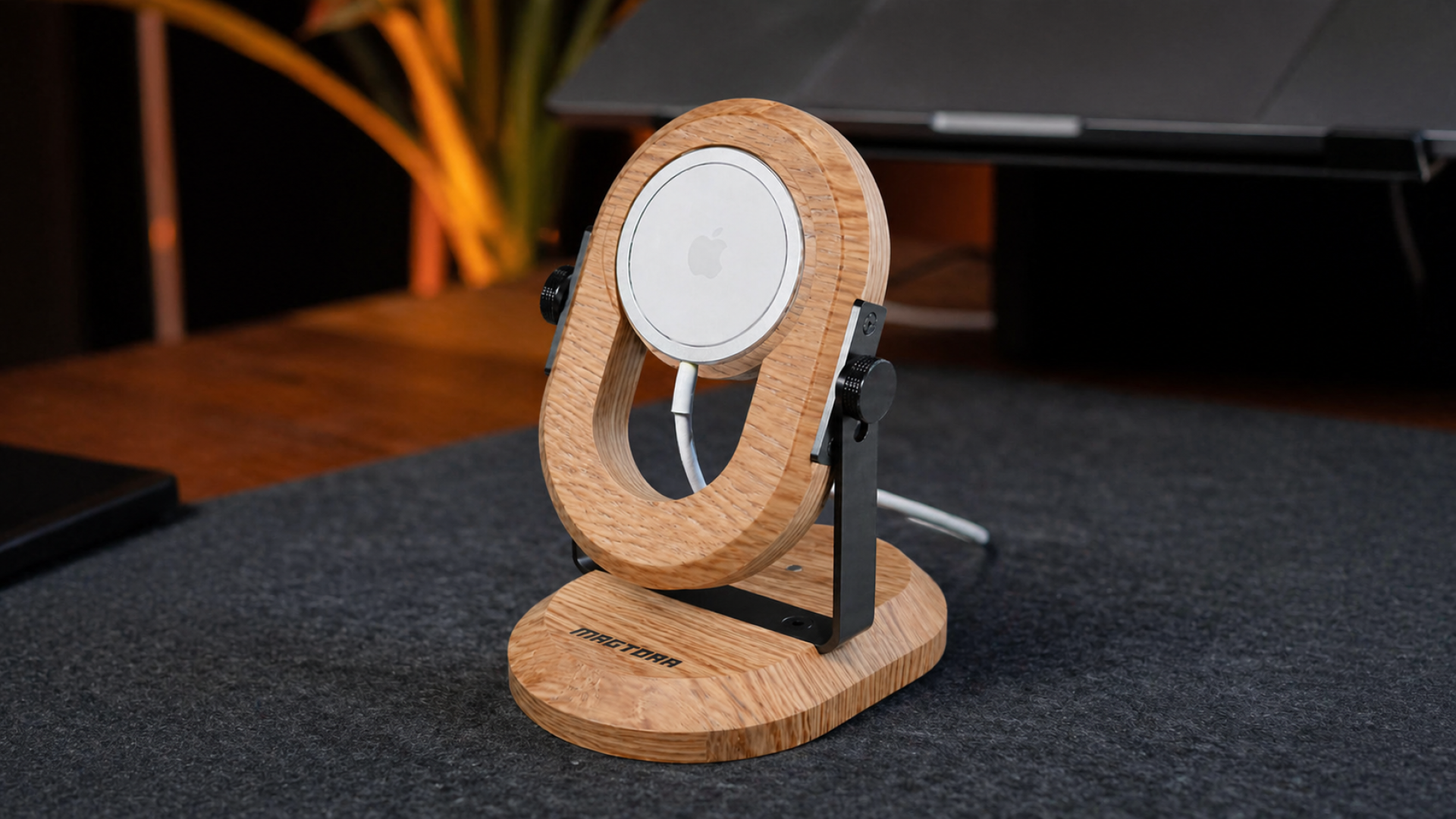 London Design Awards Winner - Magtora Wood Stand — Precision Motion, Timeless Craft