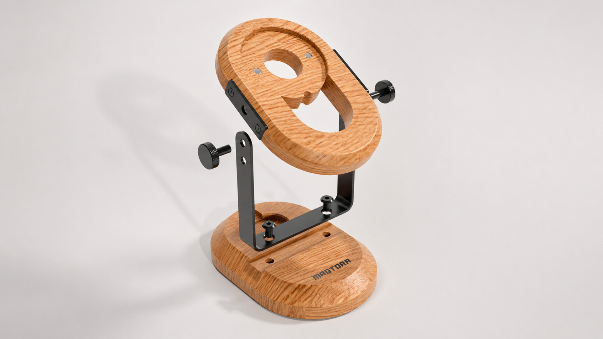 London Design Awards Winner - Magtora Wood Stand — Precision Motion, Timeless Craft
