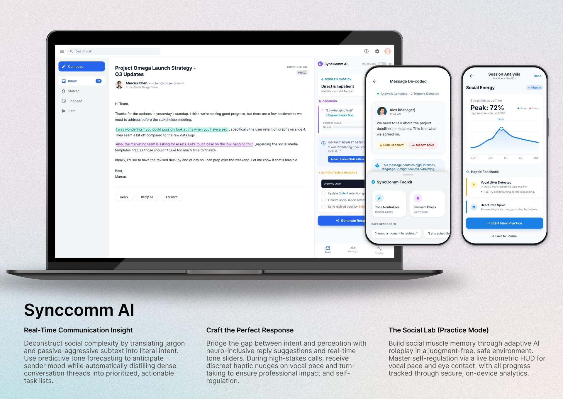 London Design Awards Winner - Synccomm AI