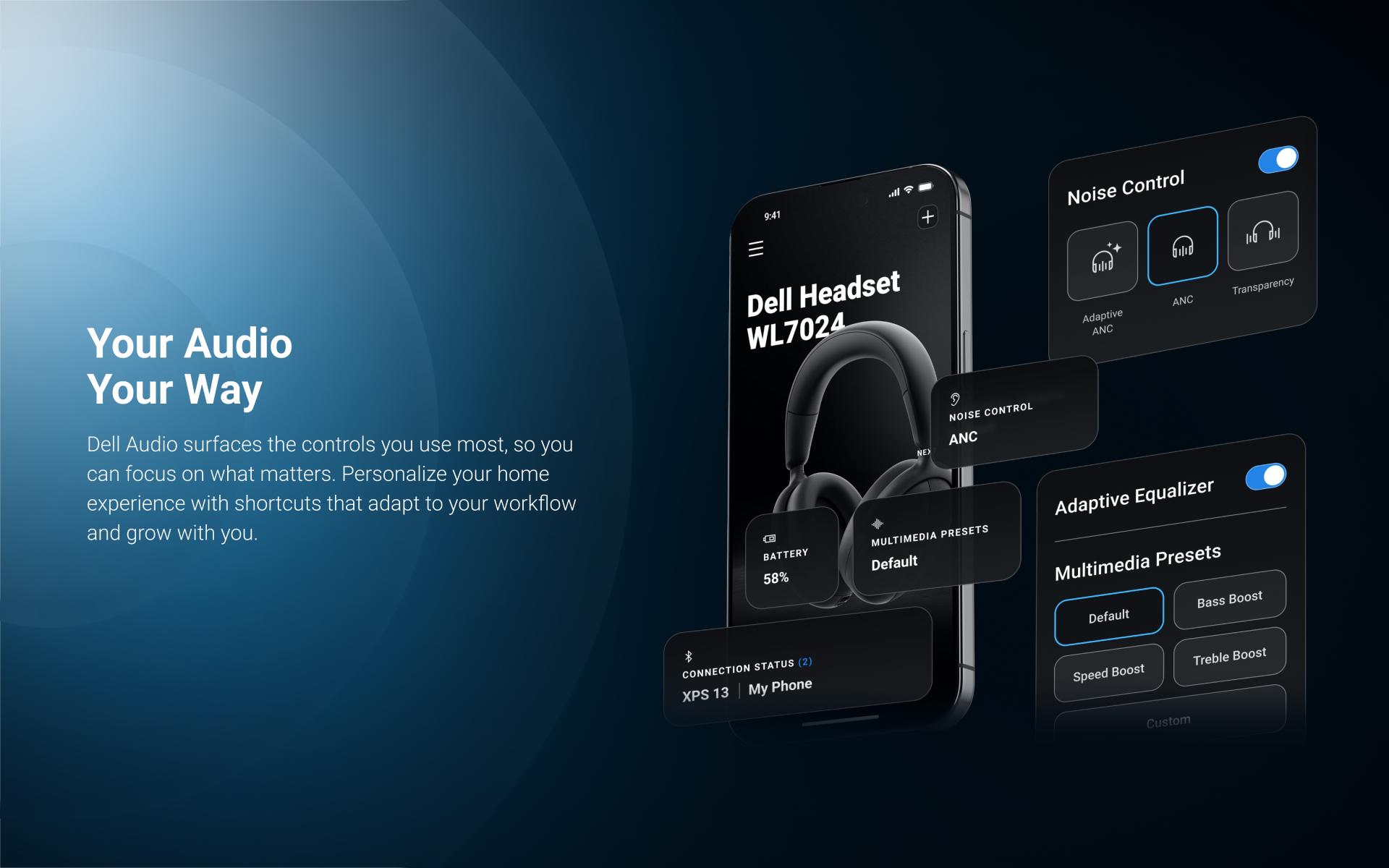 London Design Awards Winner - Dell Audio Mobile App