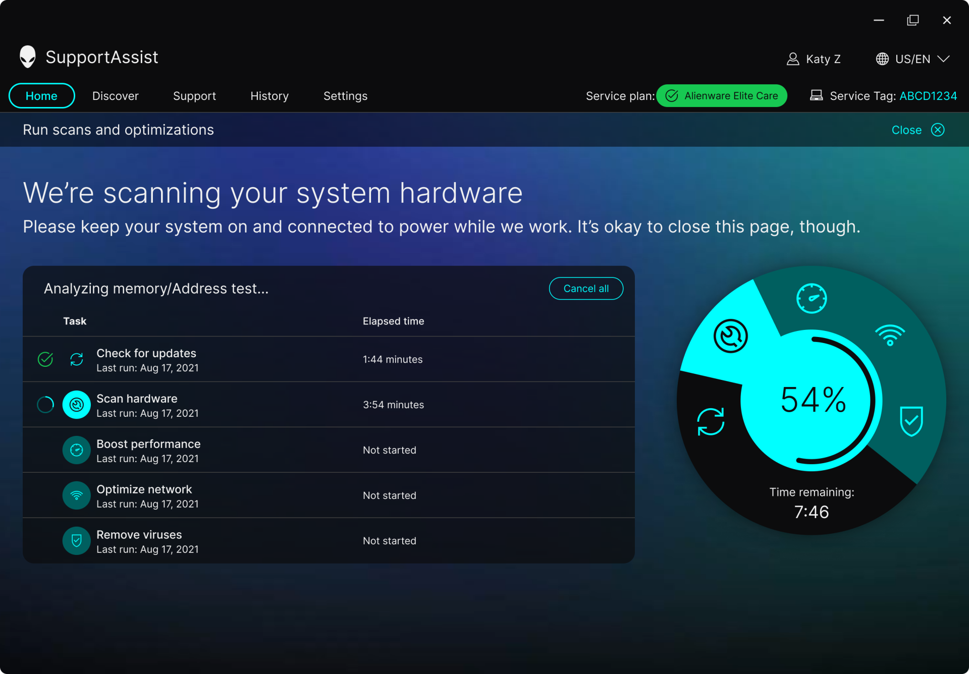 London Design Awards Winner - SupportAssist Run-All Dial