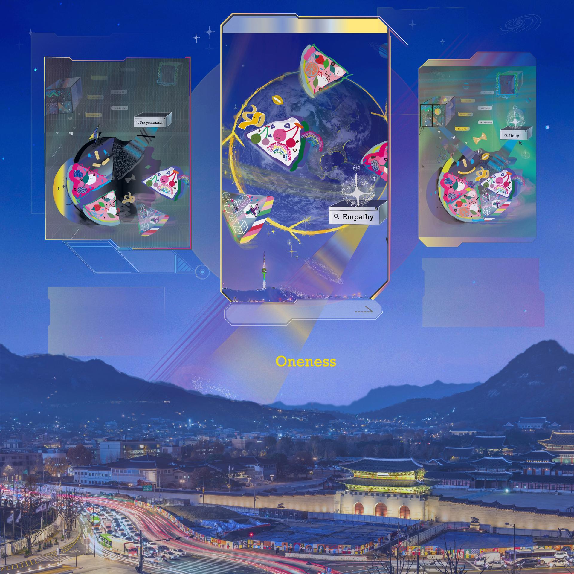 London Design Awards Winner - Spiritual Pizza: Urban Visual Communication System