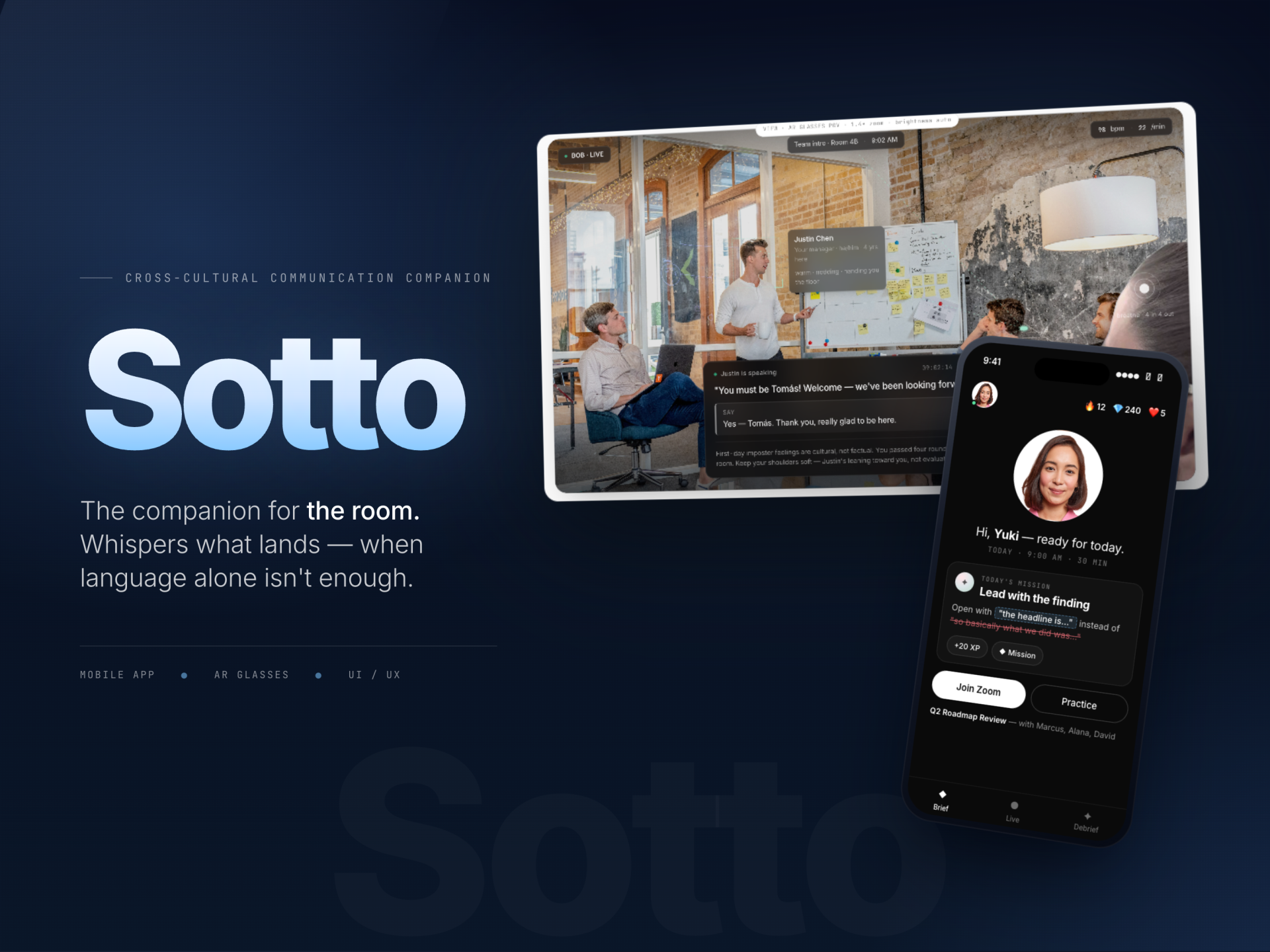 London Design Awards Winner -   Sotto — Cultural Communication Companion