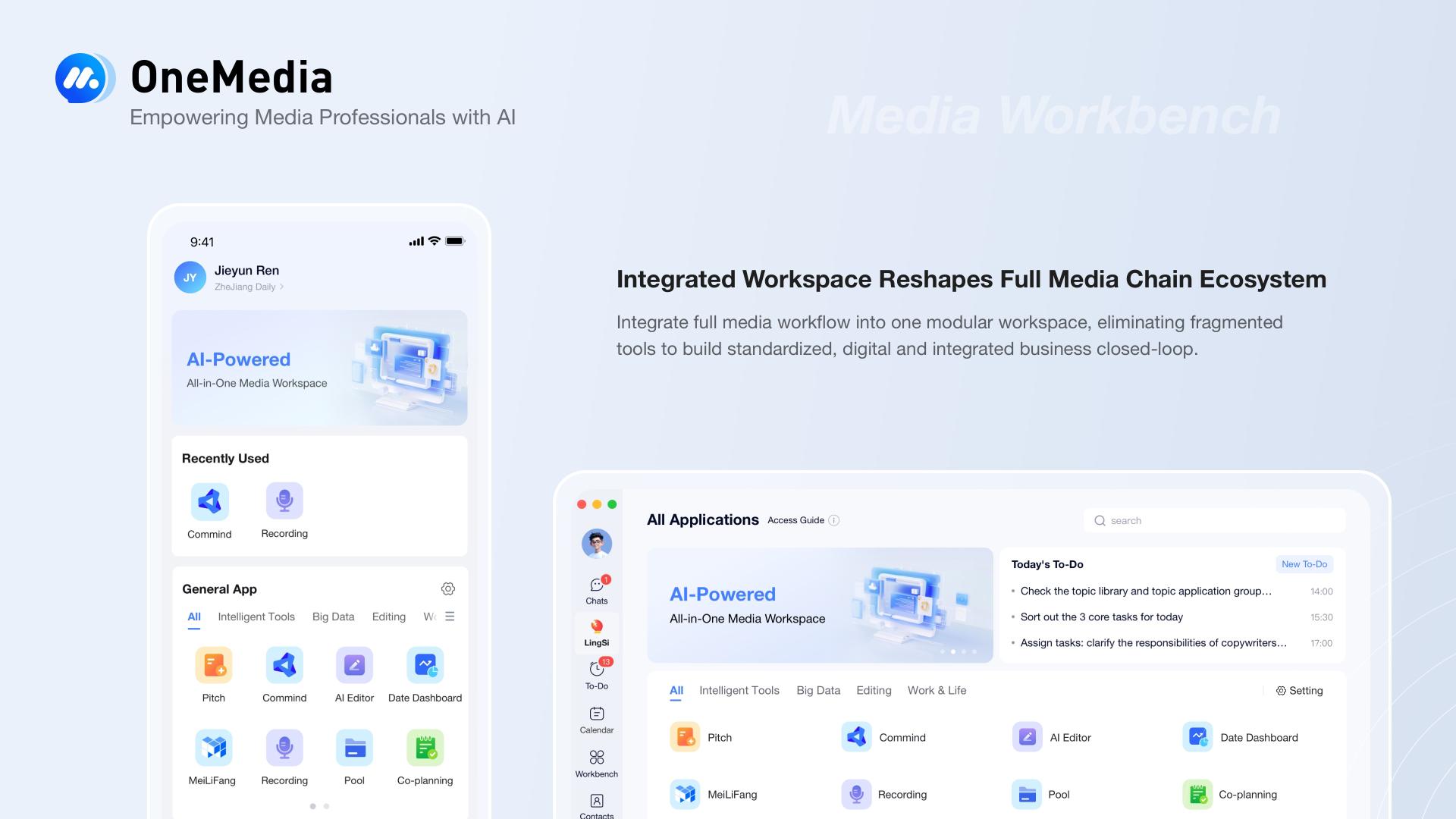 London Design Awards Winner - OneMedia – AI-Driven Media Collaboration Platform