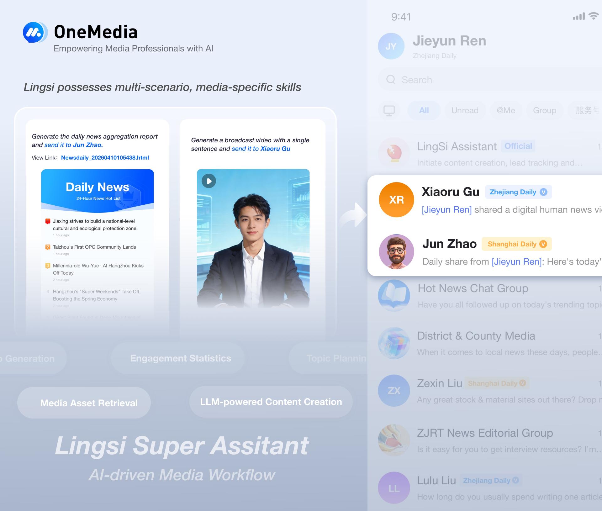 London Design Awards Winner - OneMedia – AI-Driven Media Collaboration Platform