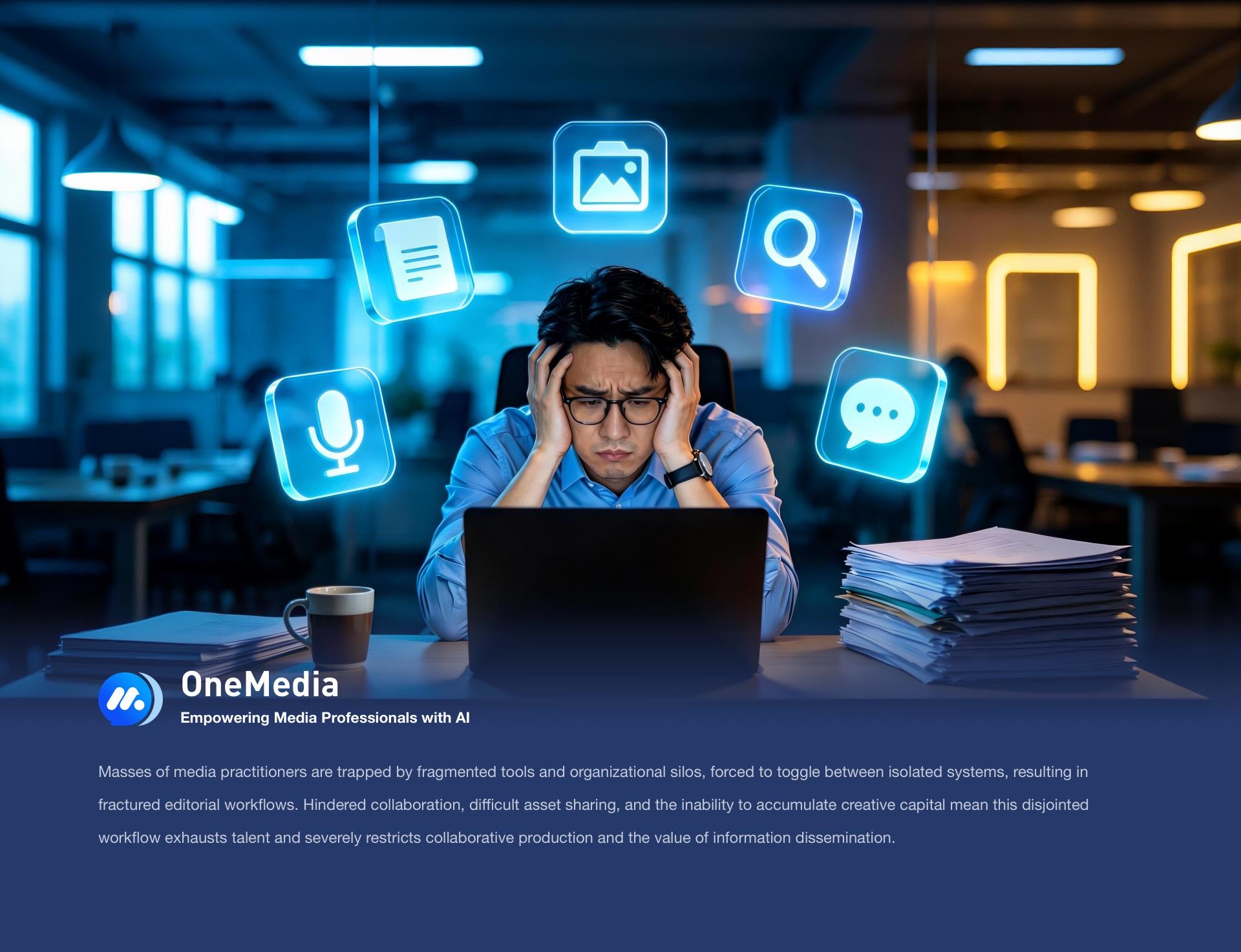 London Design Awards Winner - OneMedia – AI-Driven Media Collaboration Platform