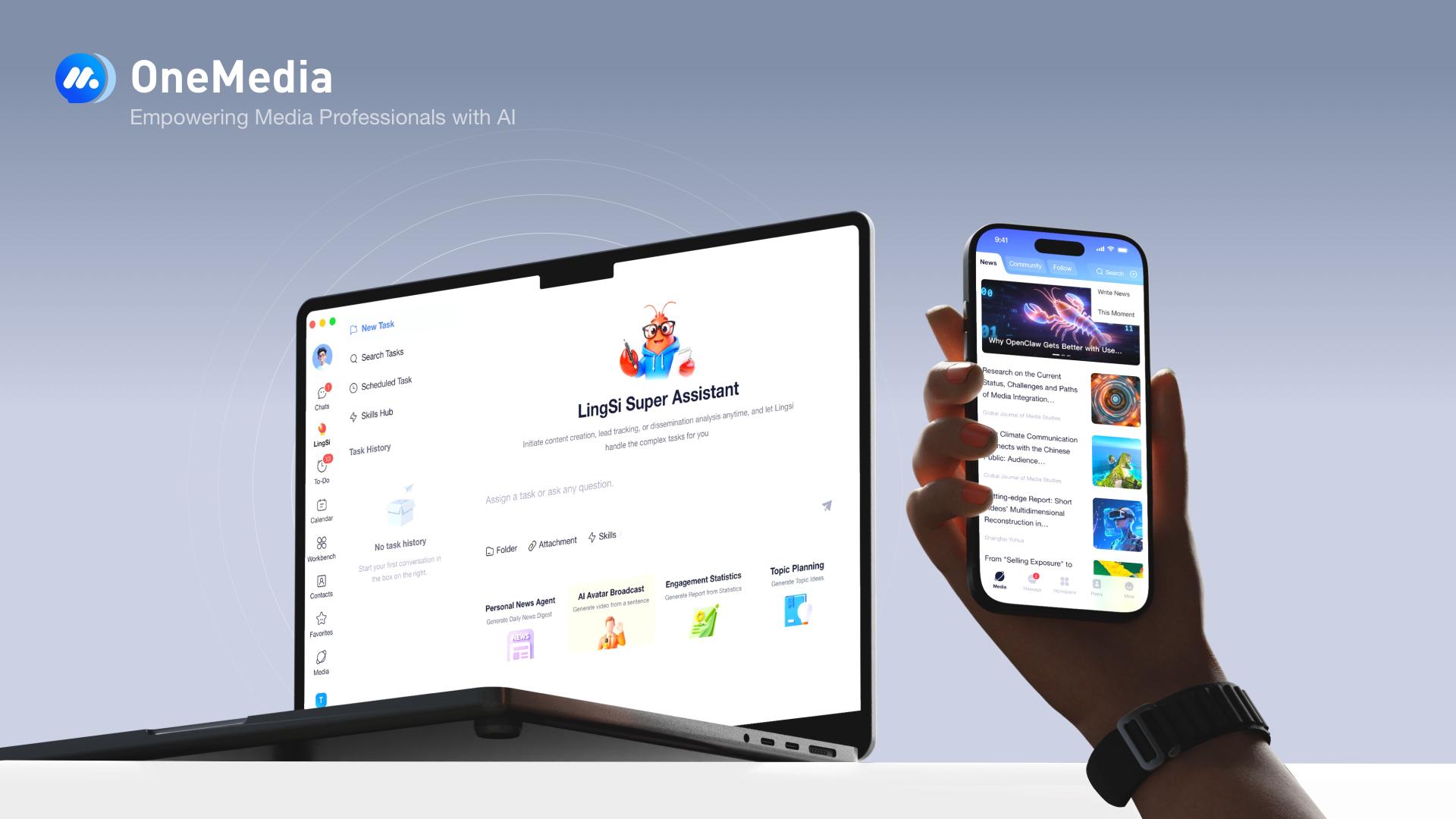 London Design Awards Winner - OneMedia – AI-Driven Media Collaboration Platform