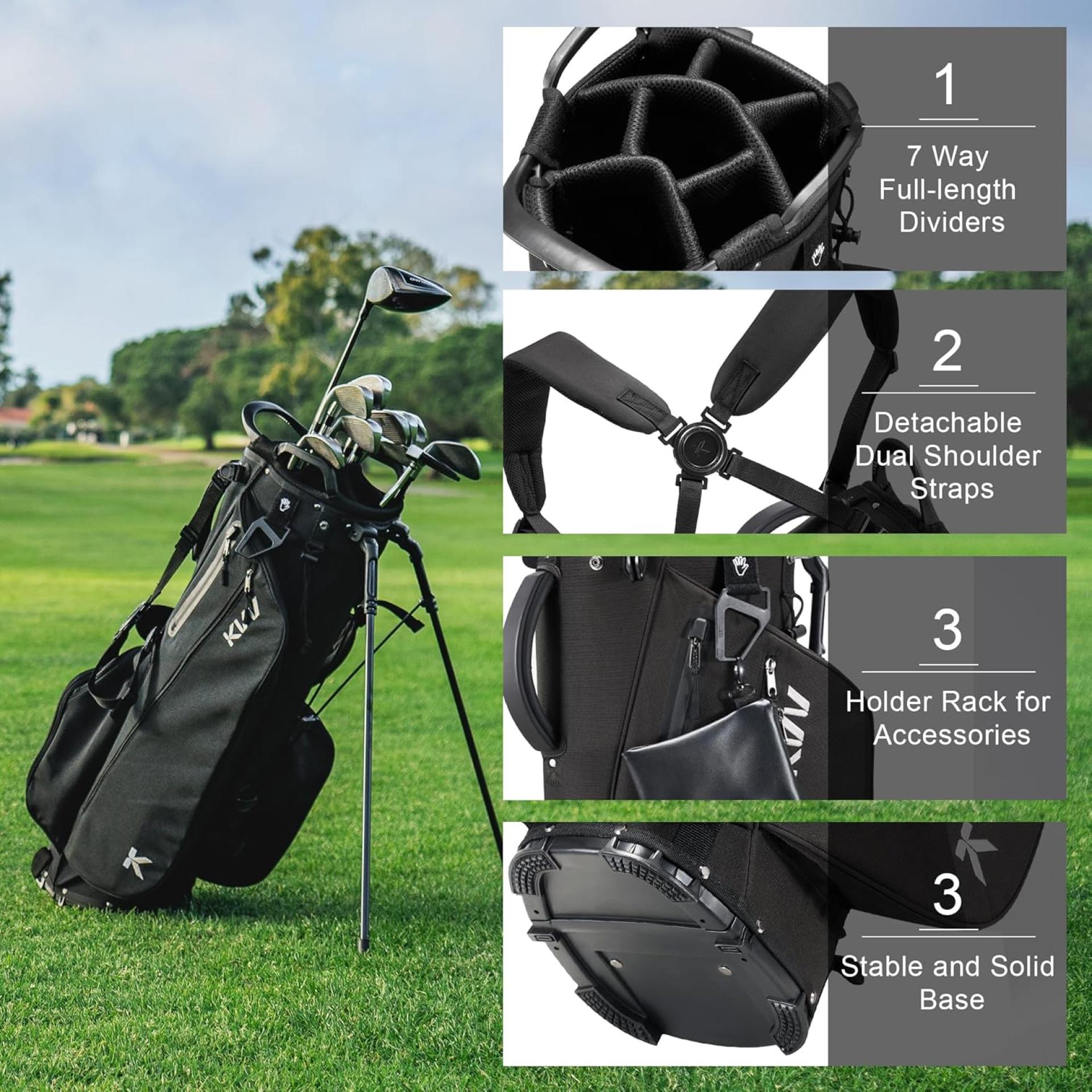 London Design Awards Winner - KVV Lightweight Golf Stand Bag