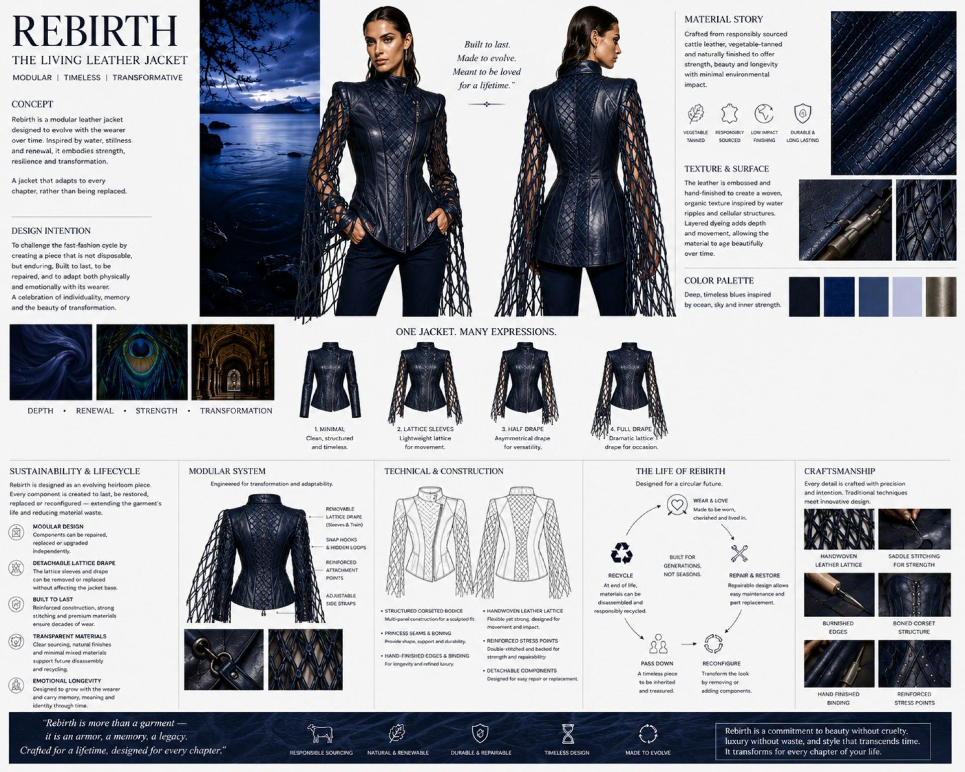 London Design Awards Winner - REBIRTH – The Living Leather Jacket