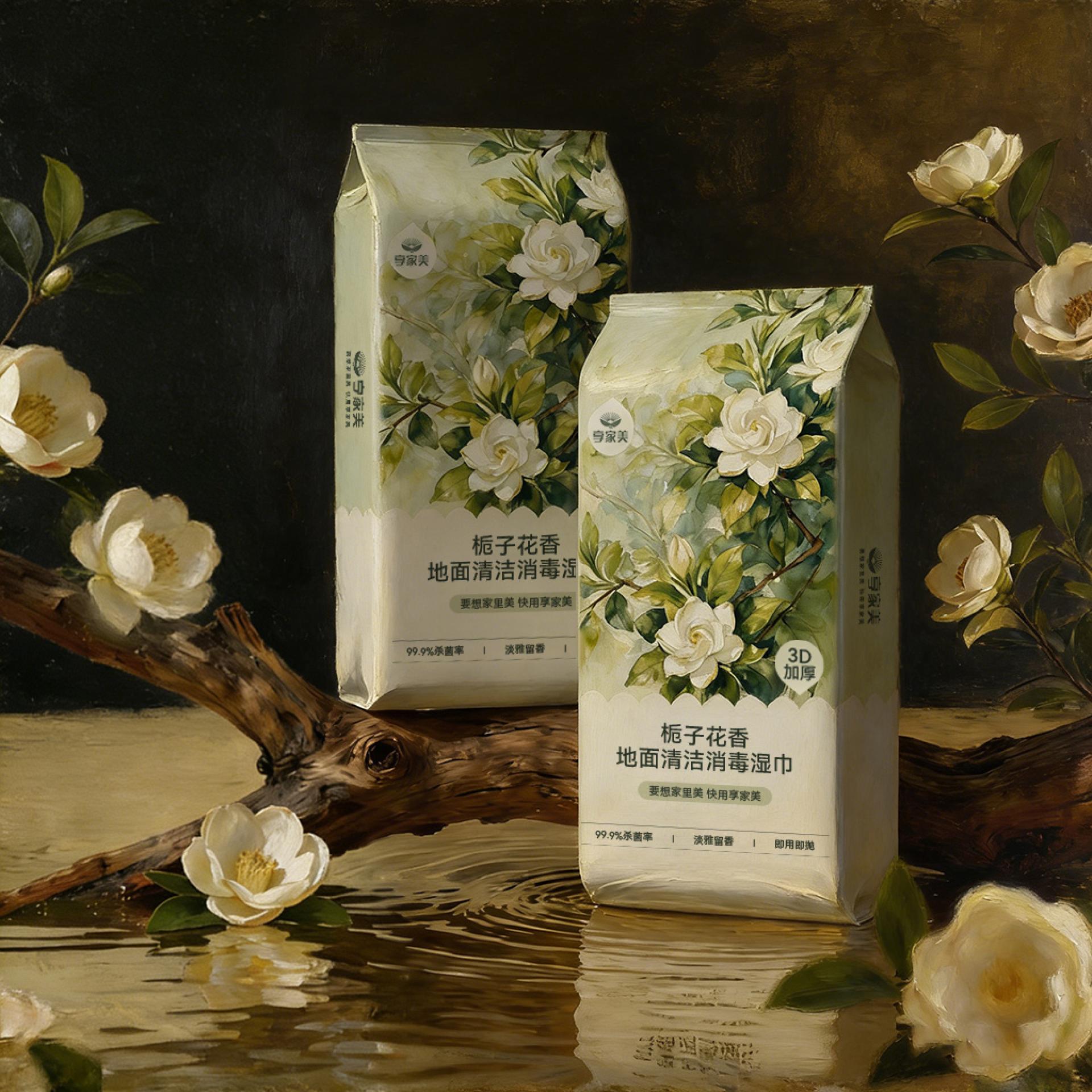 London Design Awards Winner - Gardenia-Scented Floor Cleaning & Disinfecting Wipes