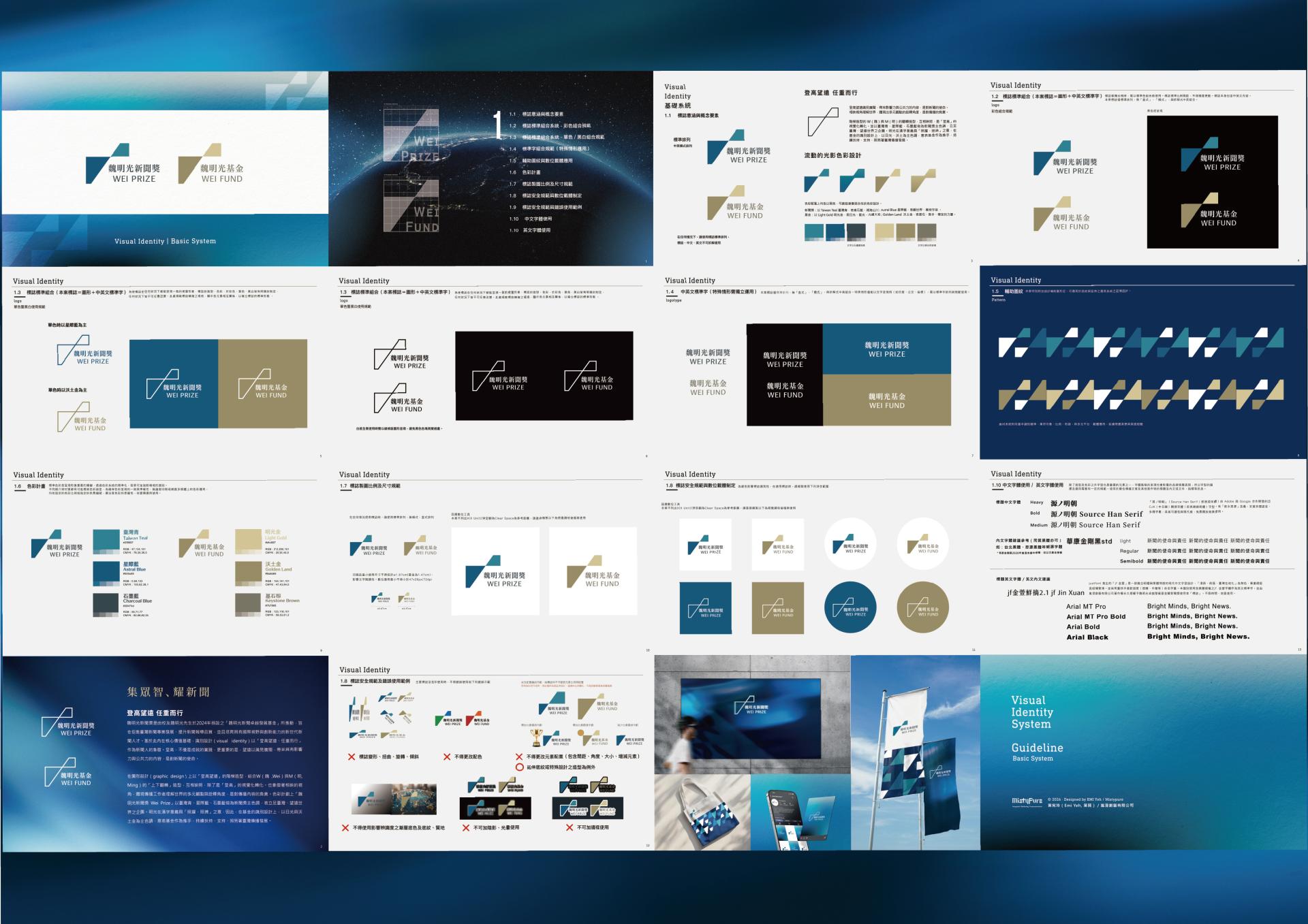 London Design Awards Winner - WEI PRIZE & FUND Visual Identity System Design