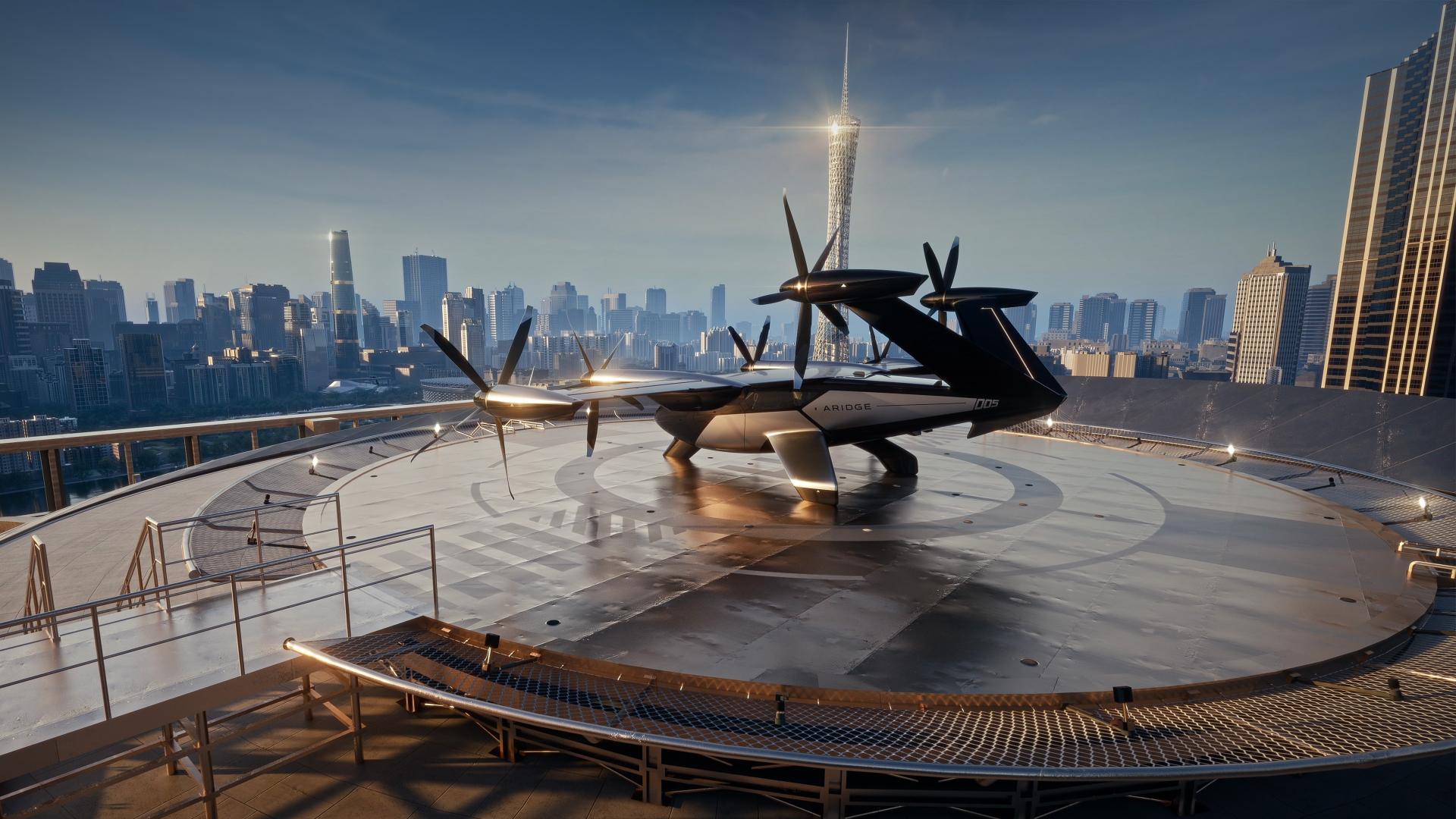 London Design Awards Winner - ARIDGE A868 High-Speed Long-Range Full Tilt-Rotor Flying Car