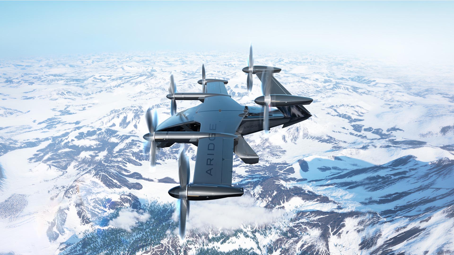 London Design Awards Winner - ARIDGE A868 High-Speed Long-Range Full Tilt-Rotor Flying Car