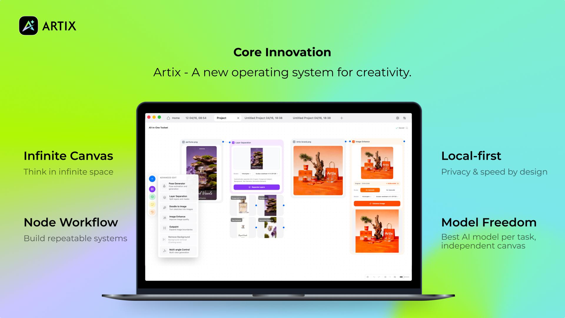 London Design Awards Winner - Artix - The AI Workspace for Visual Creators