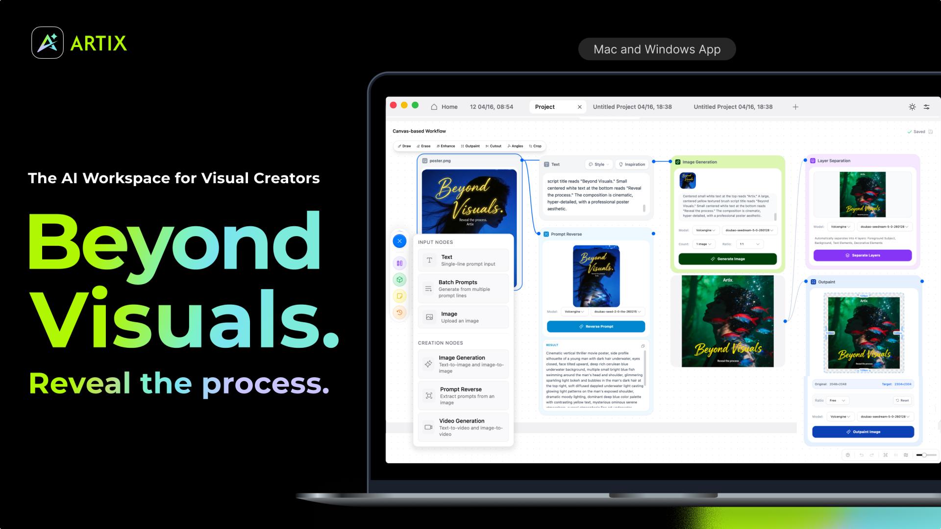 London Design Awards Winner - Artix - The AI Workspace for Visual Creators