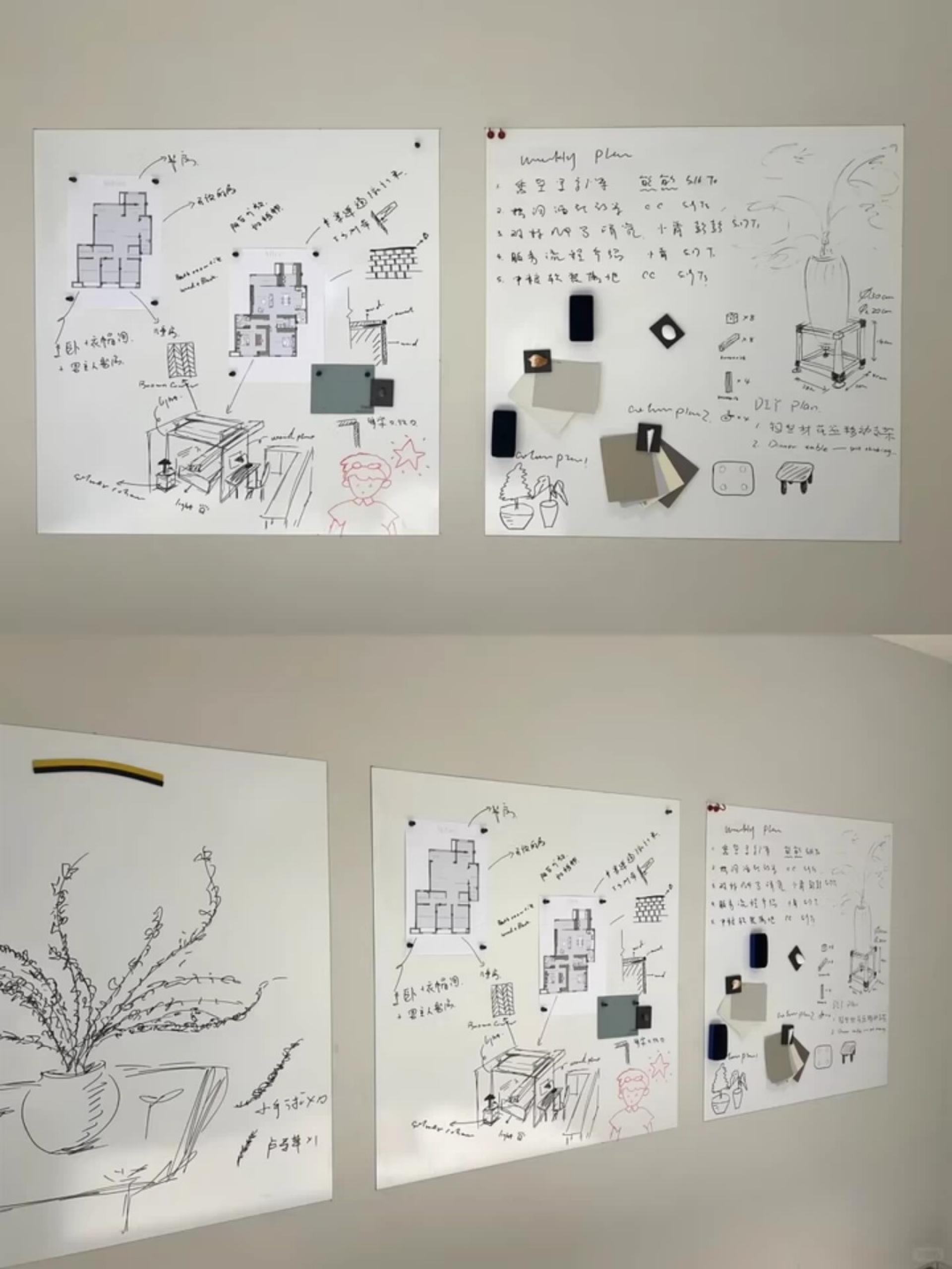 London Design Awards Winner - Whiteboard wall stickers