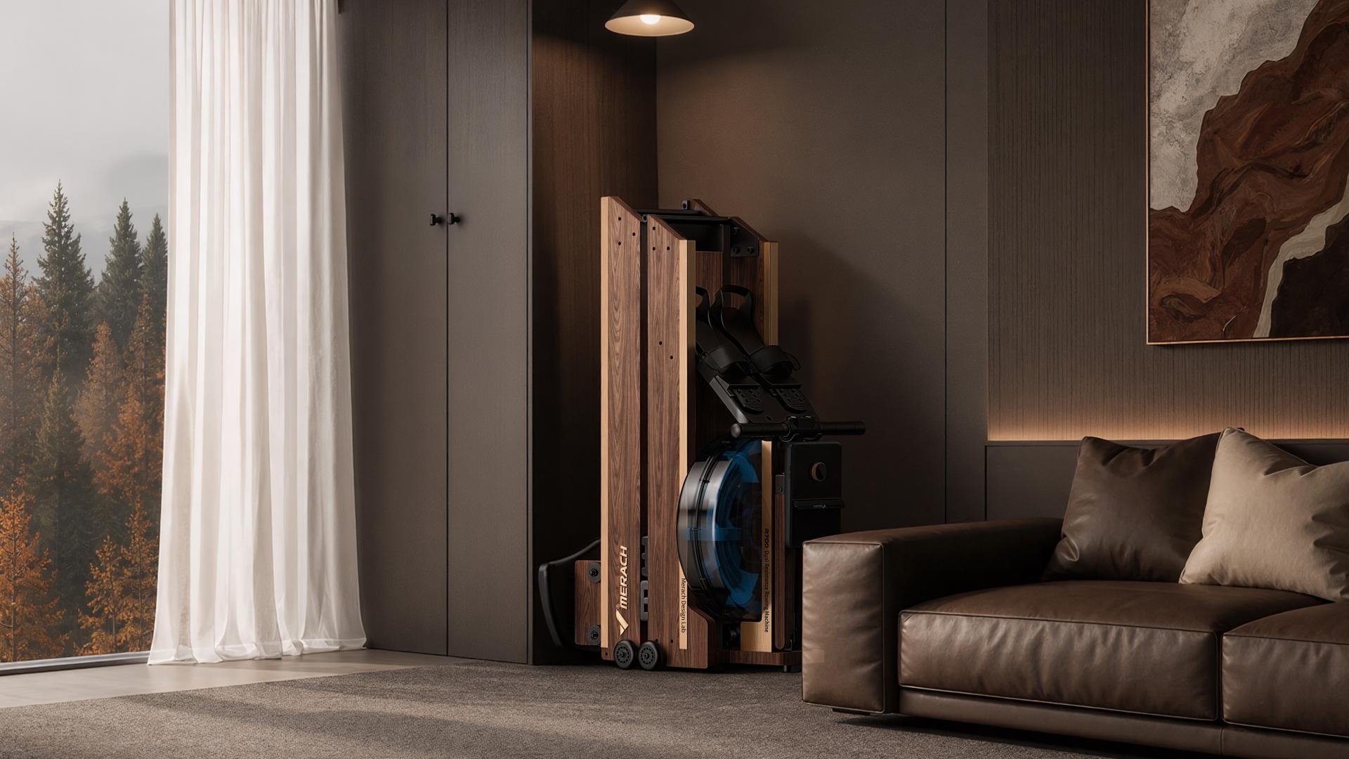 London Design Awards Winner - Merach NovaRow R700 Water Magnetic Foldable Rowing Machine