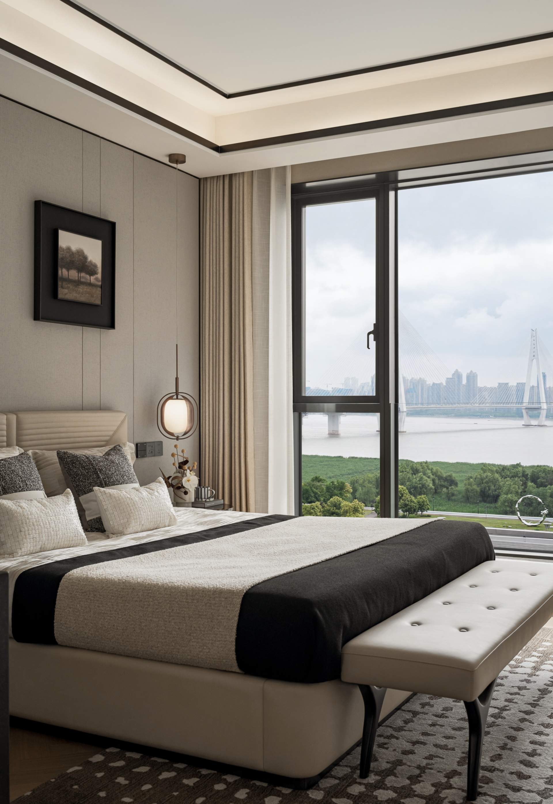 London Design Awards Winner - High-End Residential Model Home Soft Decoration Design