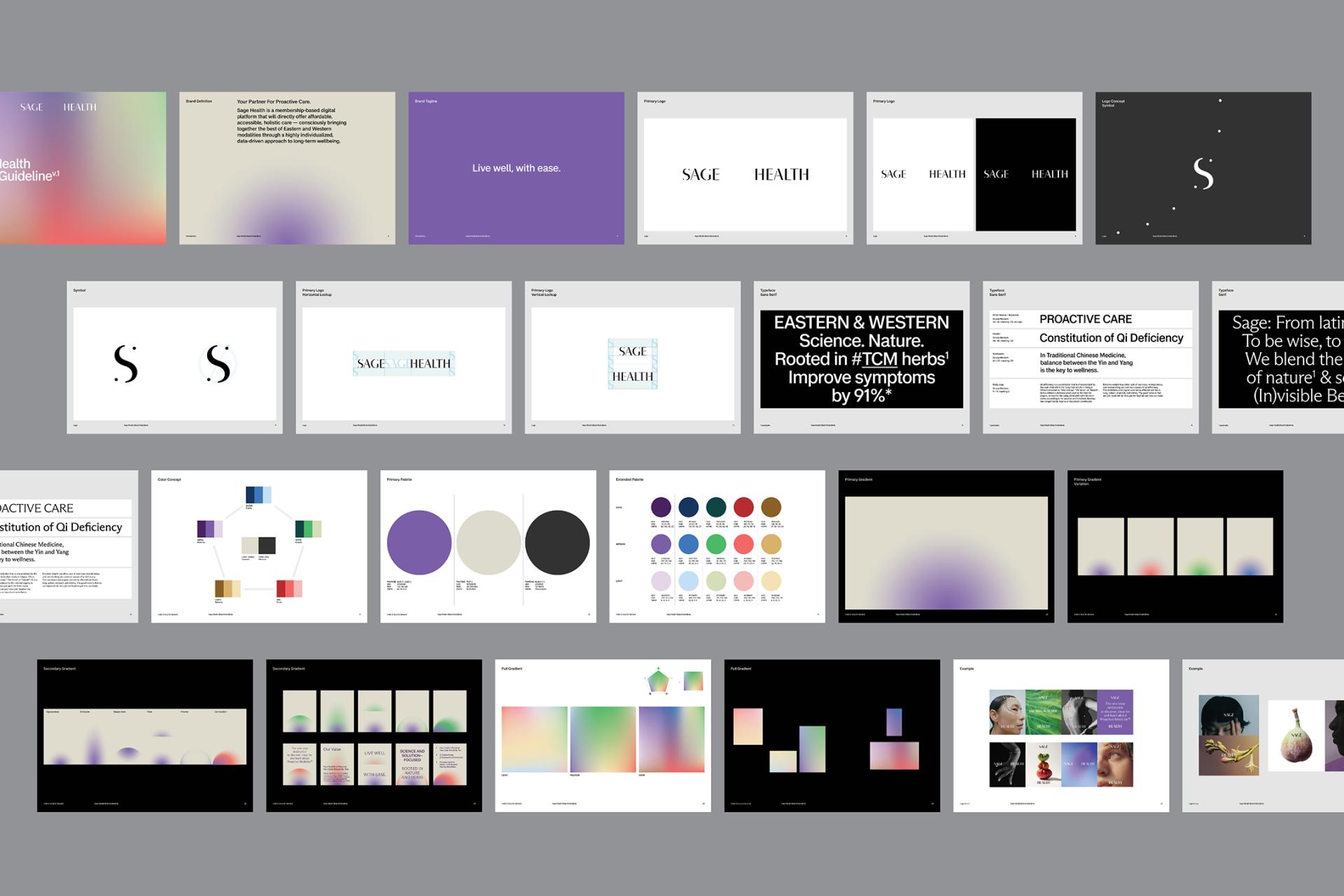 London Design Awards Winner - Sage Health Branding