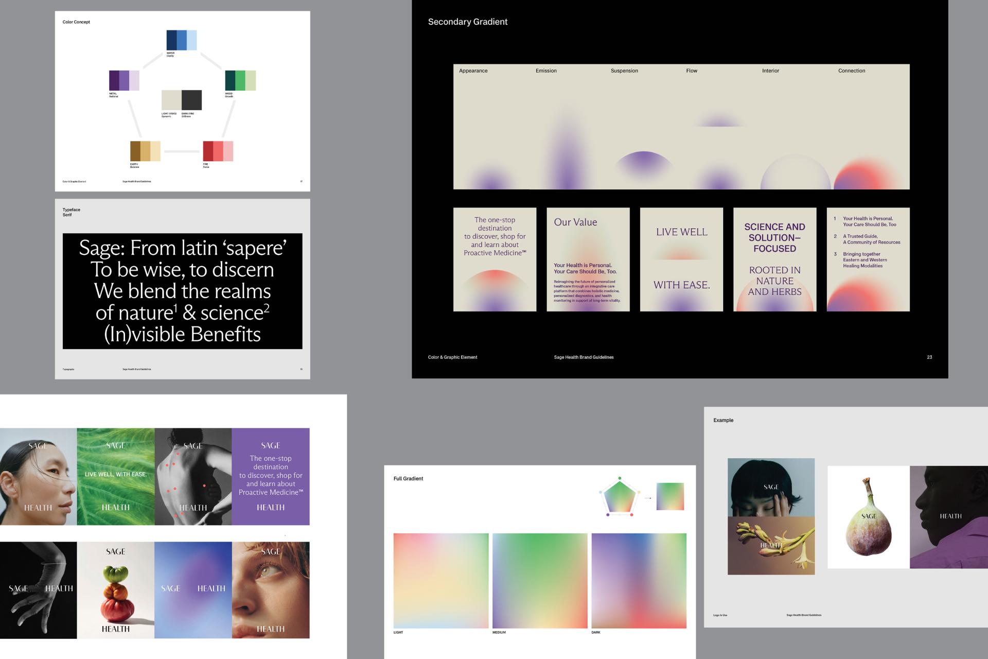 London Design Awards Winner - Sage Health Branding