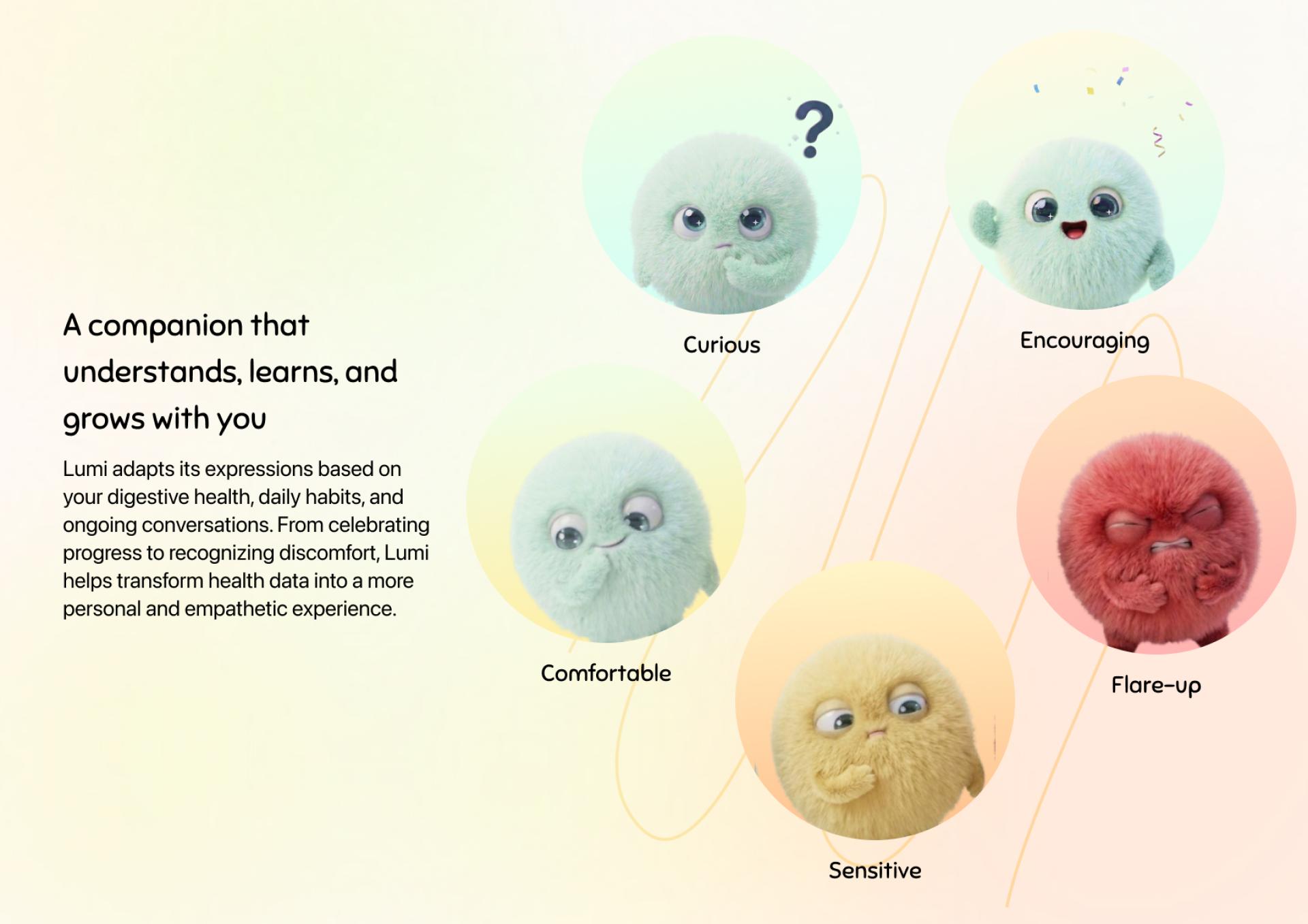 London Design Awards Winner - Lumi - AI Digestive Health Companion