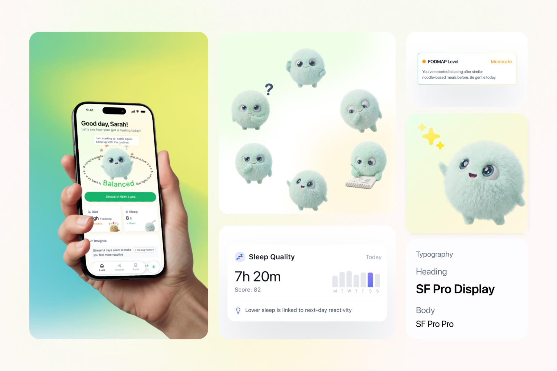 London Design Awards Winner - Lumi - AI Digestive Health Companion