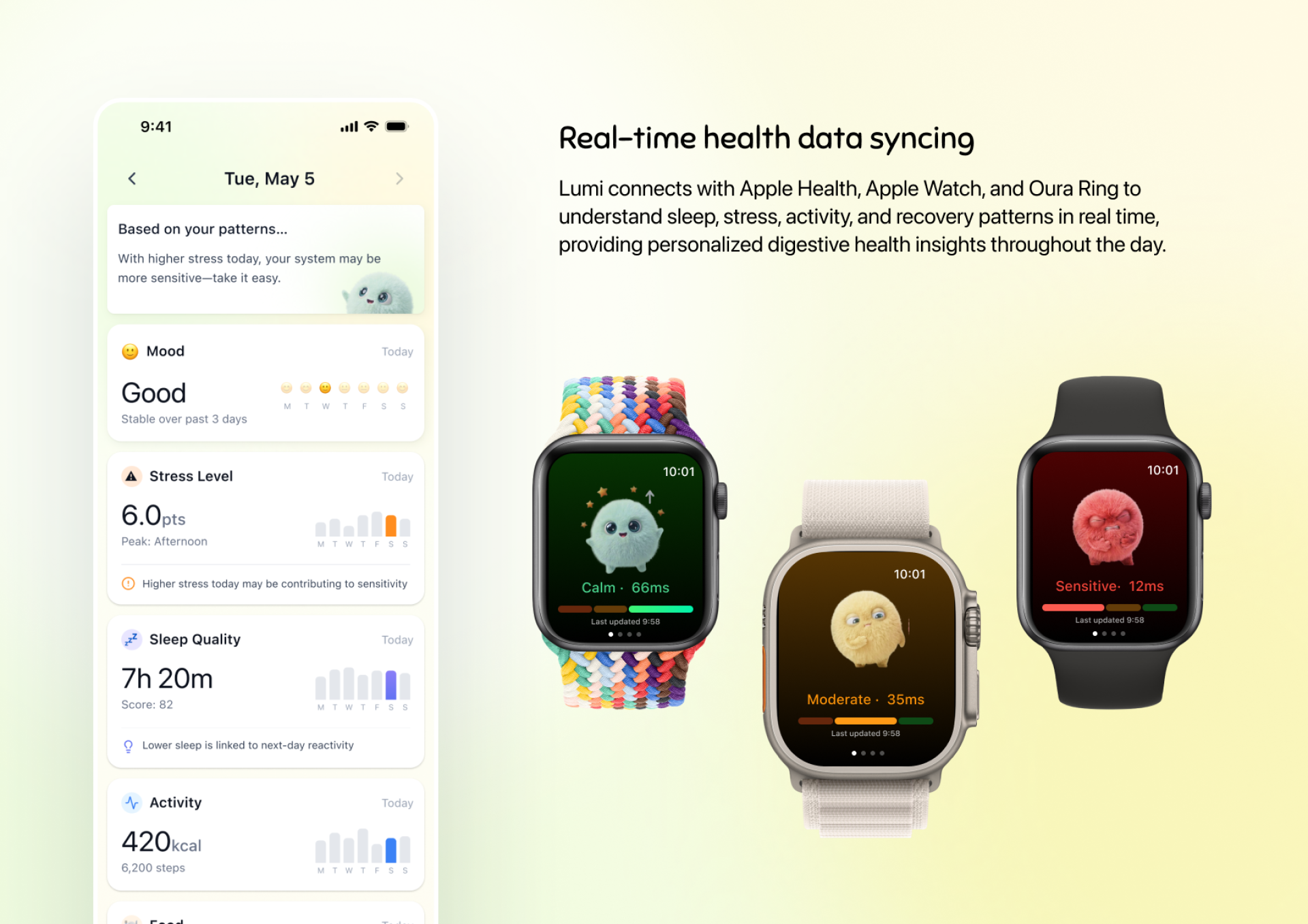 London Design Awards Winner - Lumi - AI Digestive Health Companion