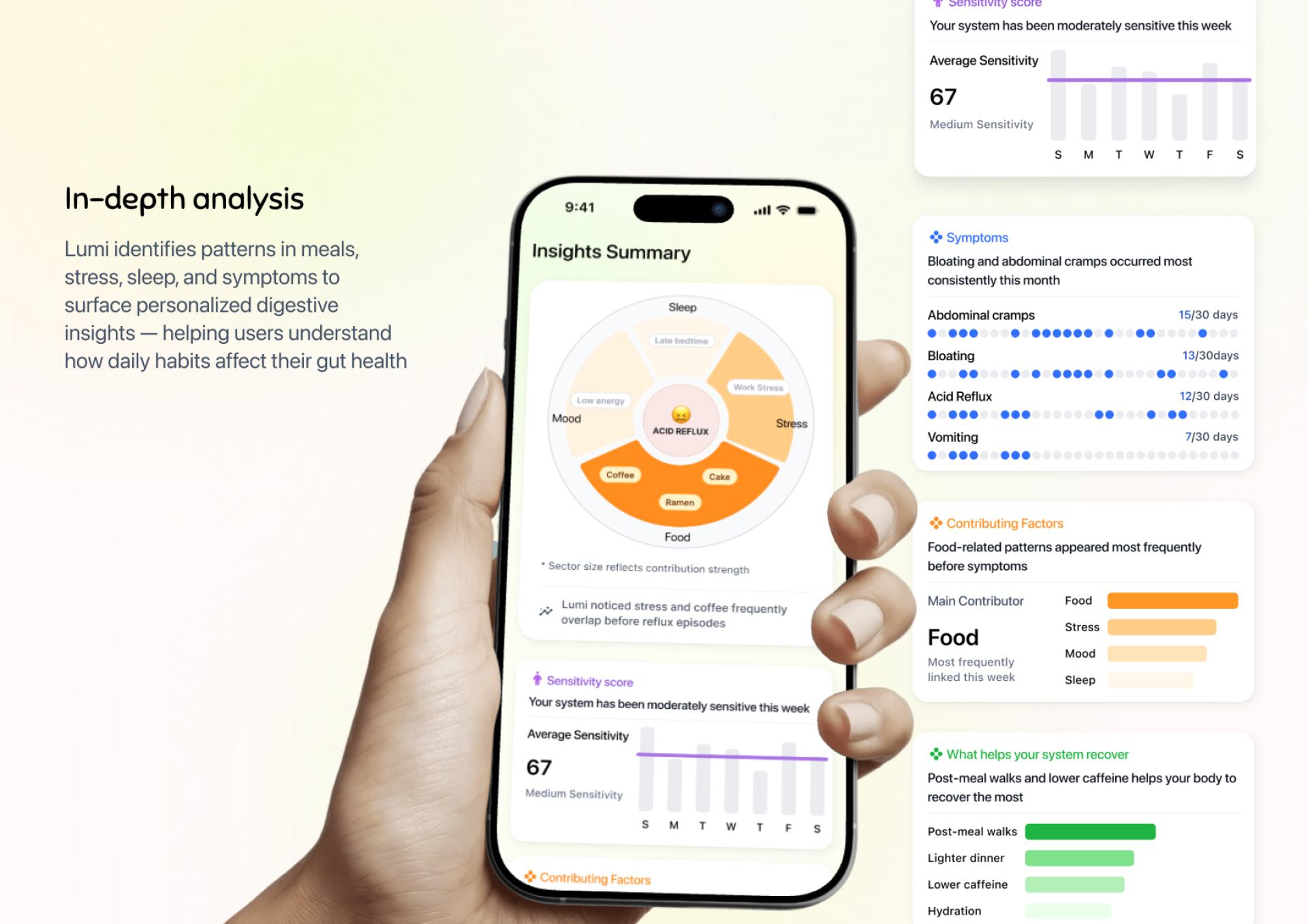 London Design Awards Winner - Lumi - AI Digestive Health Companion