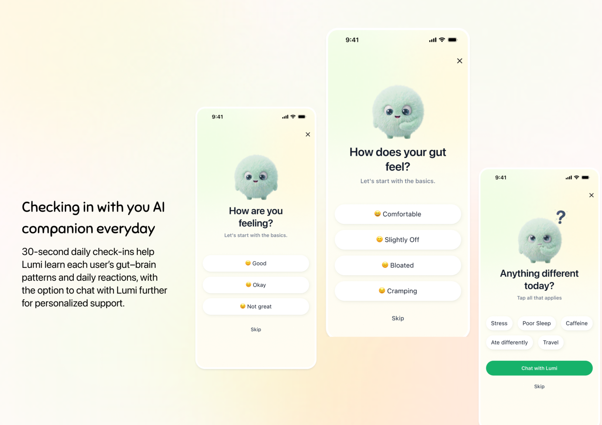 London Design Awards Winner - Lumi - AI Digestive Health Companion