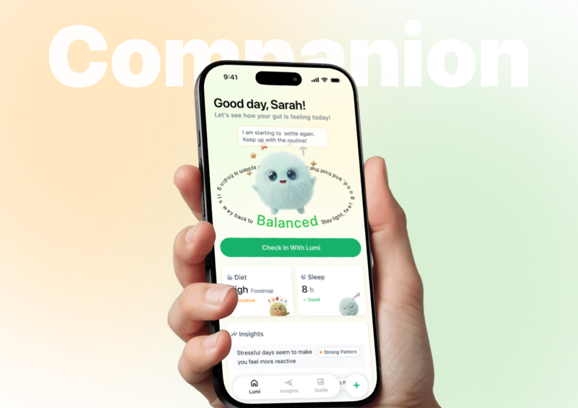 London Design Awards Winner - Lumi - AI Digestive Health Companion