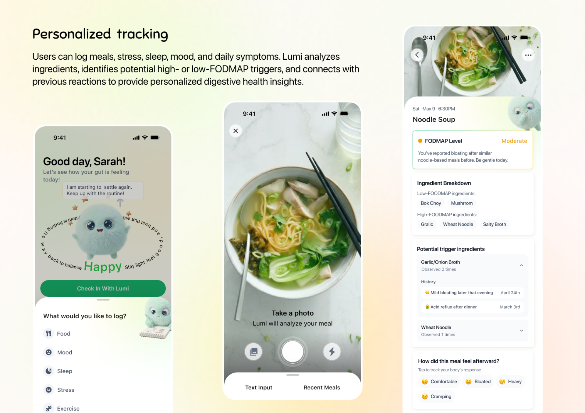 London Design Awards Winner - Lumi - AI Digestive Health Companion
