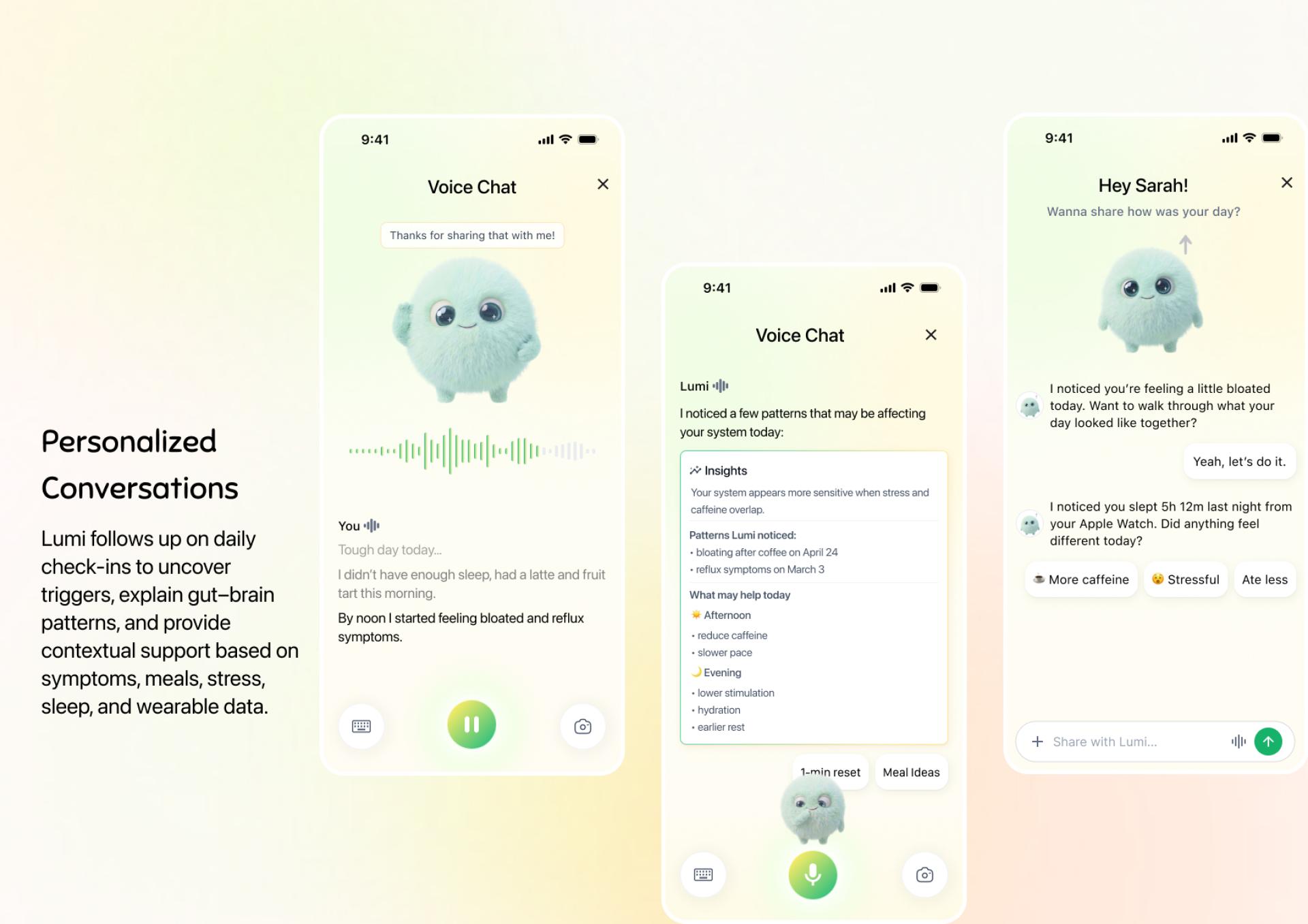 London Design Awards Winner - Lumi - AI Digestive Health Companion