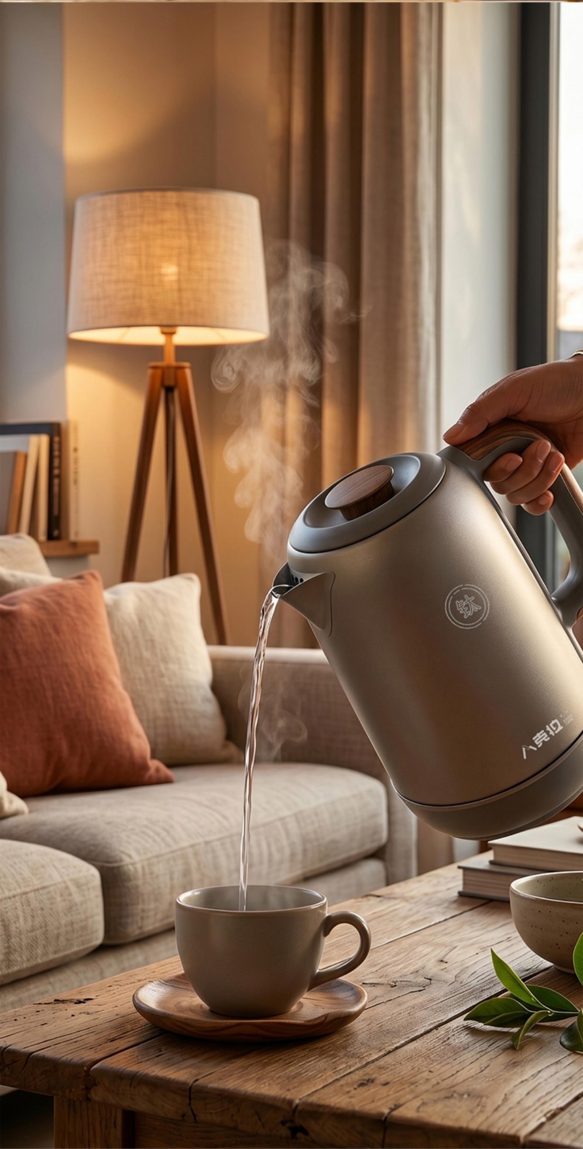 London Design Awards Winner - Pure titanium electric water kettle
