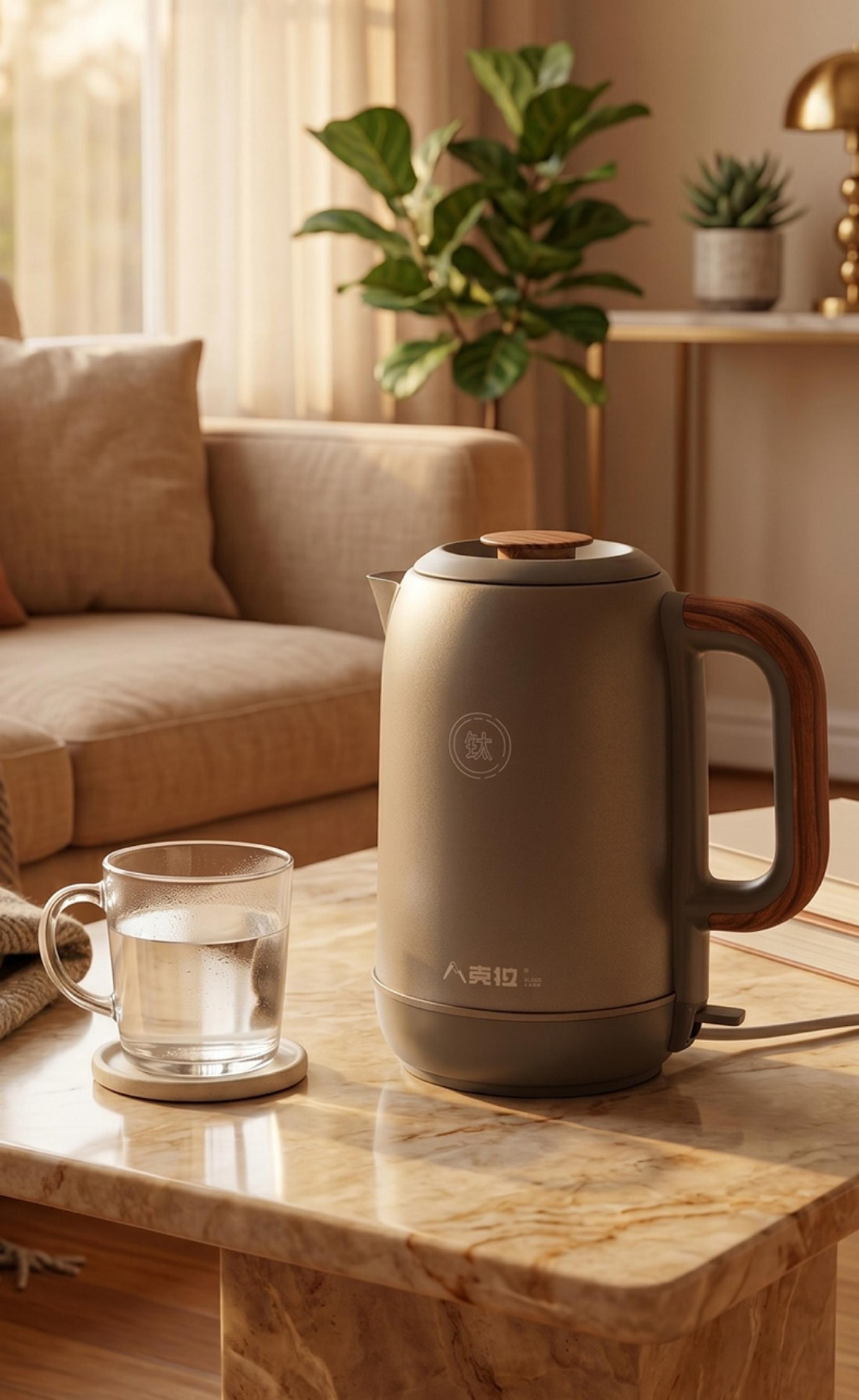London Design Awards Winner - Pure titanium electric water kettle