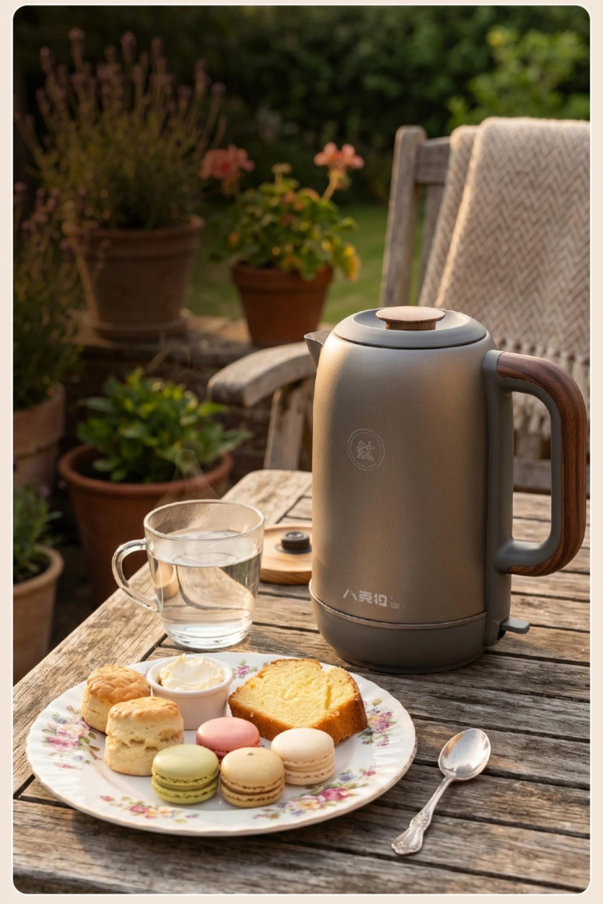 London Design Awards Winner - Pure titanium electric water kettle