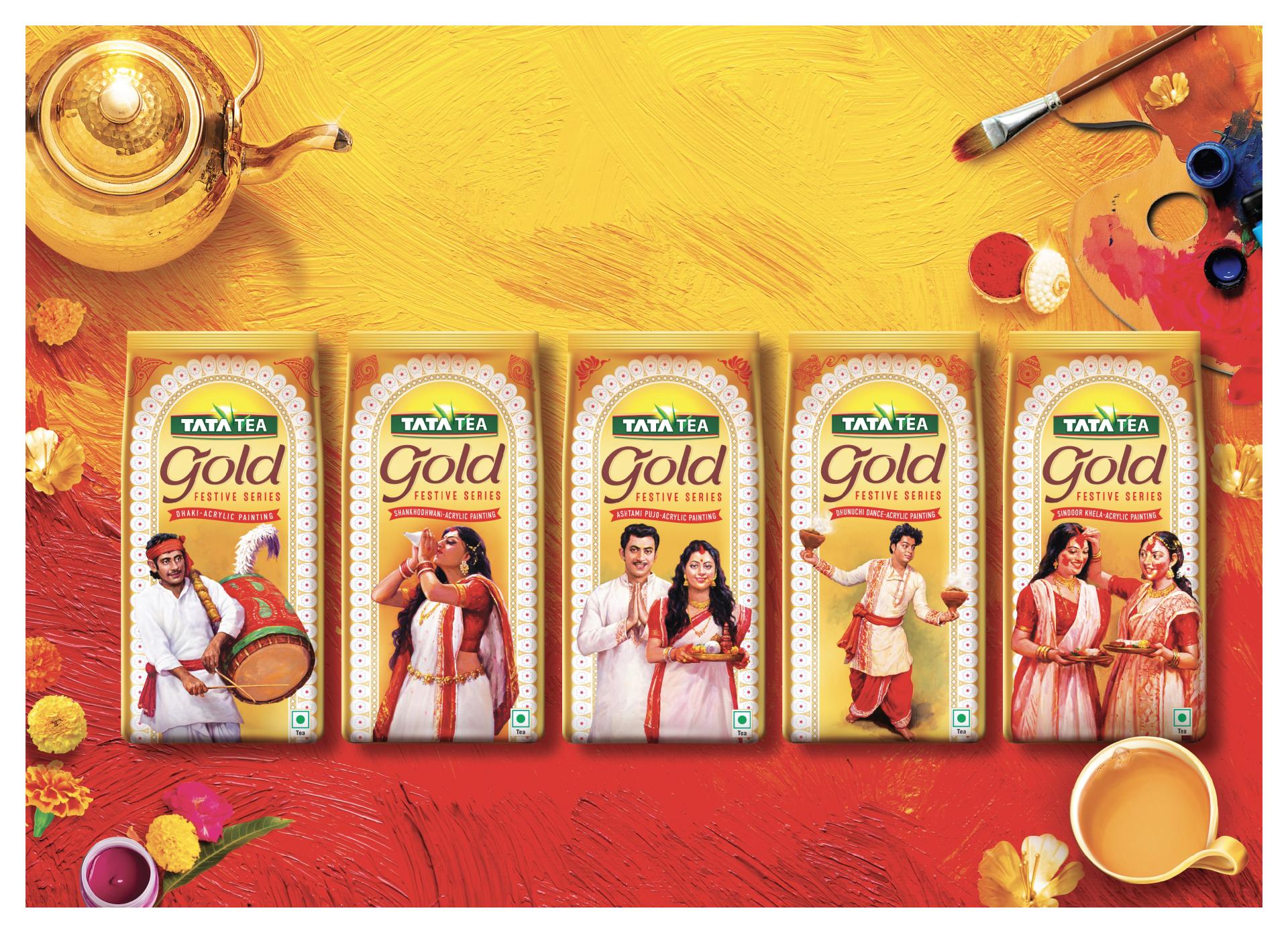 London Design Awards Winner - TATA TEA GOLD DURGA PUJA FESTIVE PACKAGING